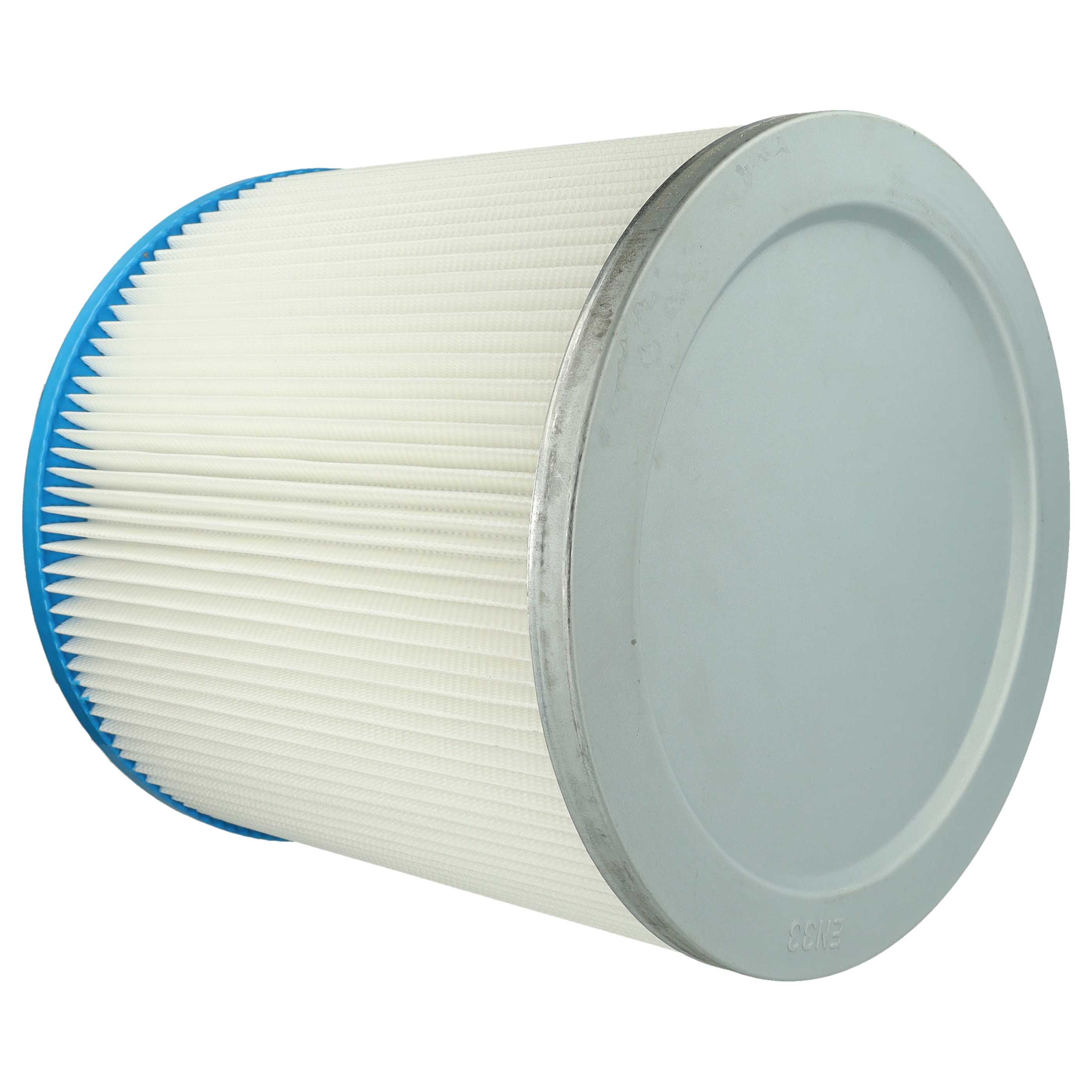 2x cartridge filter replaces Bosch 2607432008 for Bosch Vacuum Cleaner, white / silver / blue