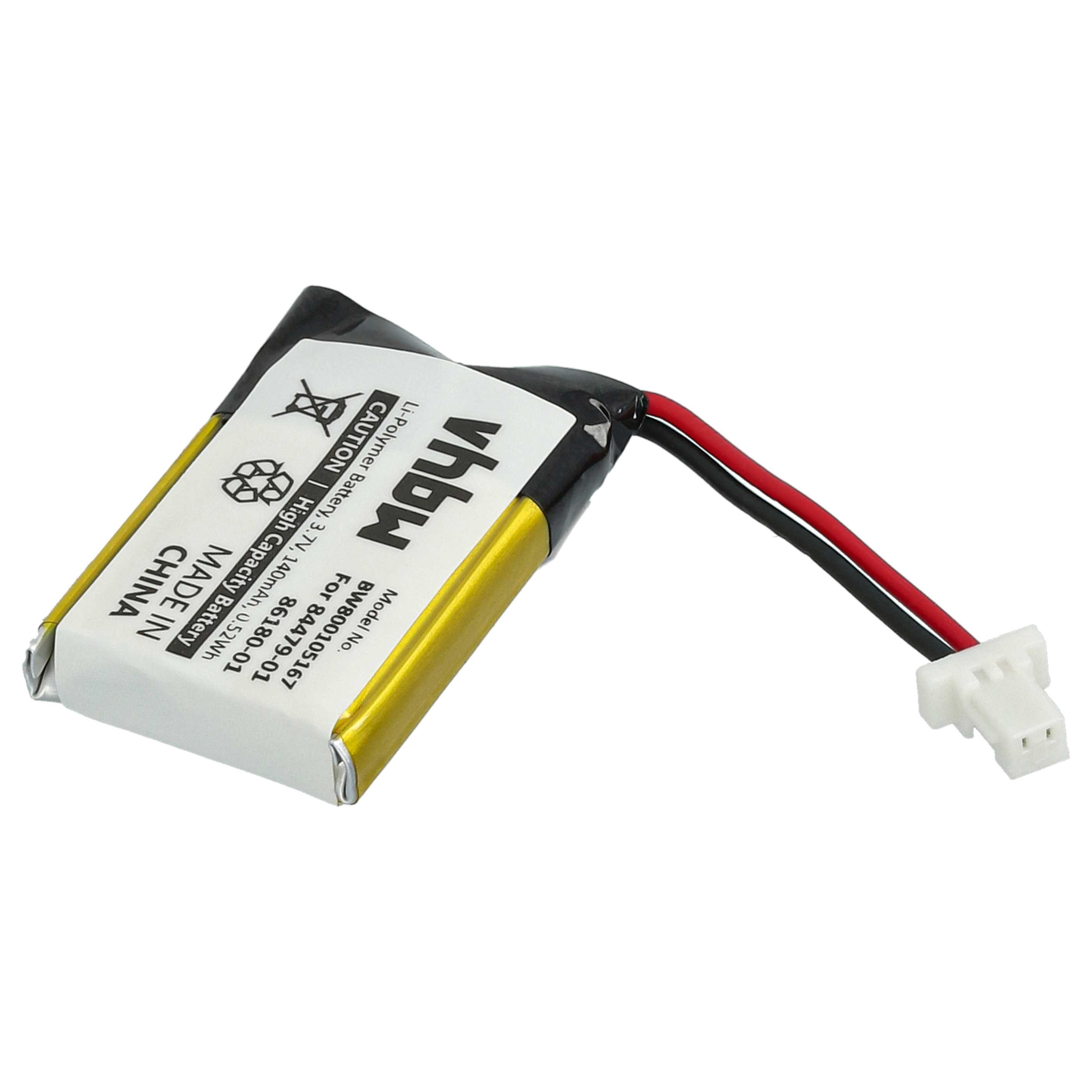 2x Akumulator do słuchawek bezprzewodowych zamiennik Plantronics 84479-01, 86180-01 - 140 mAh 3,7 V LiPo