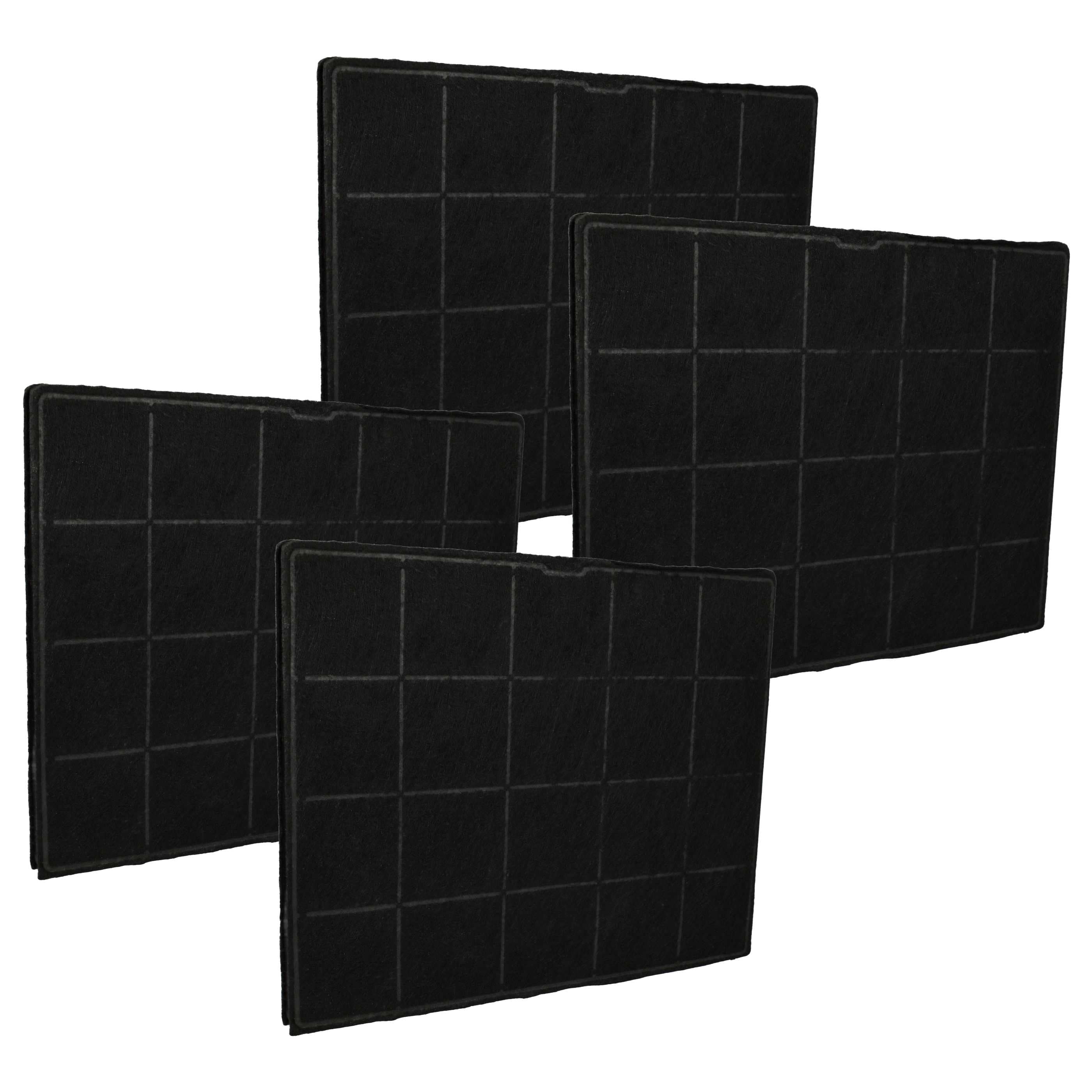 4x Filtres à charbon actif remplace AEG 33005521, 9029798767, 8718868949639, 33005299 pour hotte Zanussi