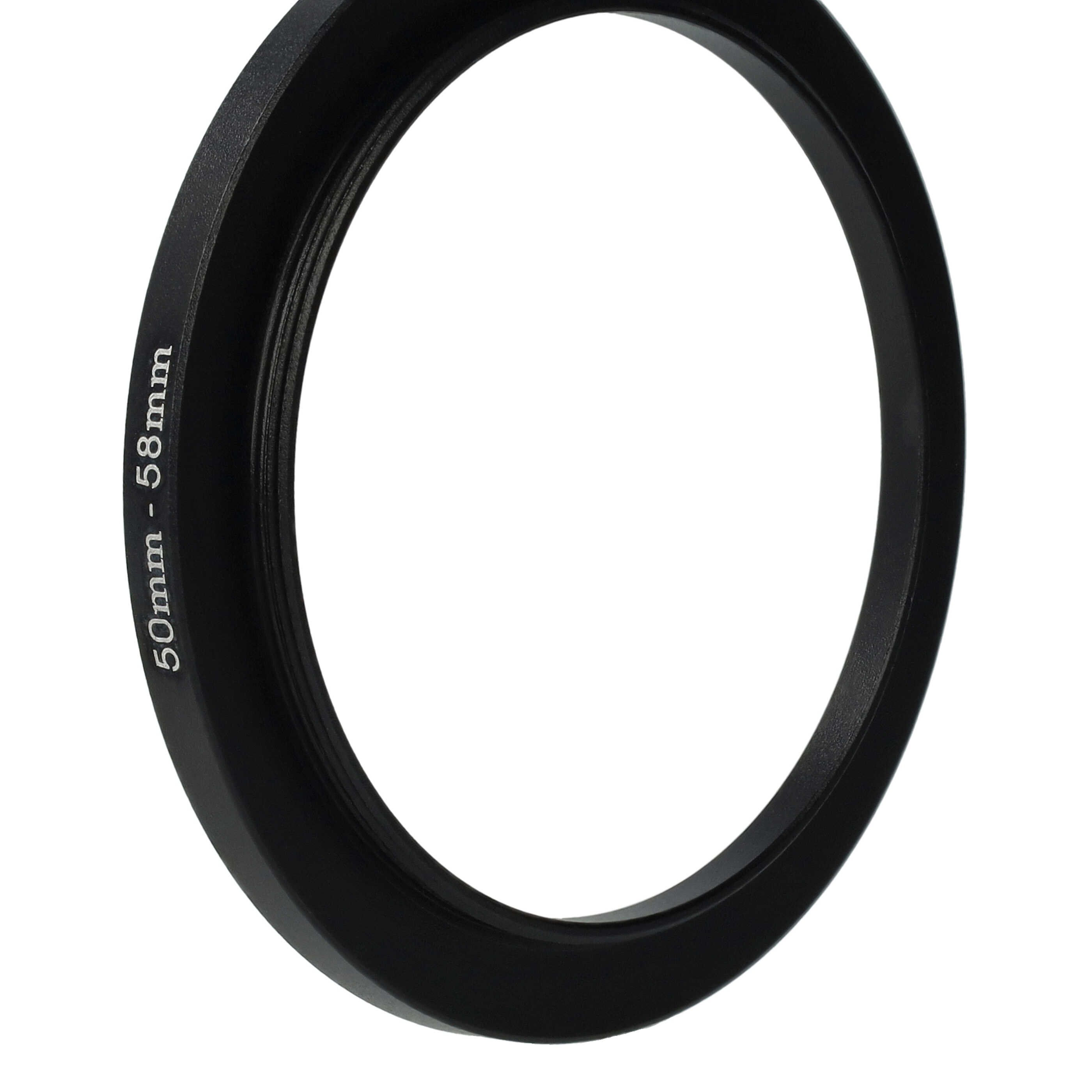 Step-Up-Ring Adapter 50 mm auf 58 mm passend für diverse Kamera-Objektive - Filteradapter