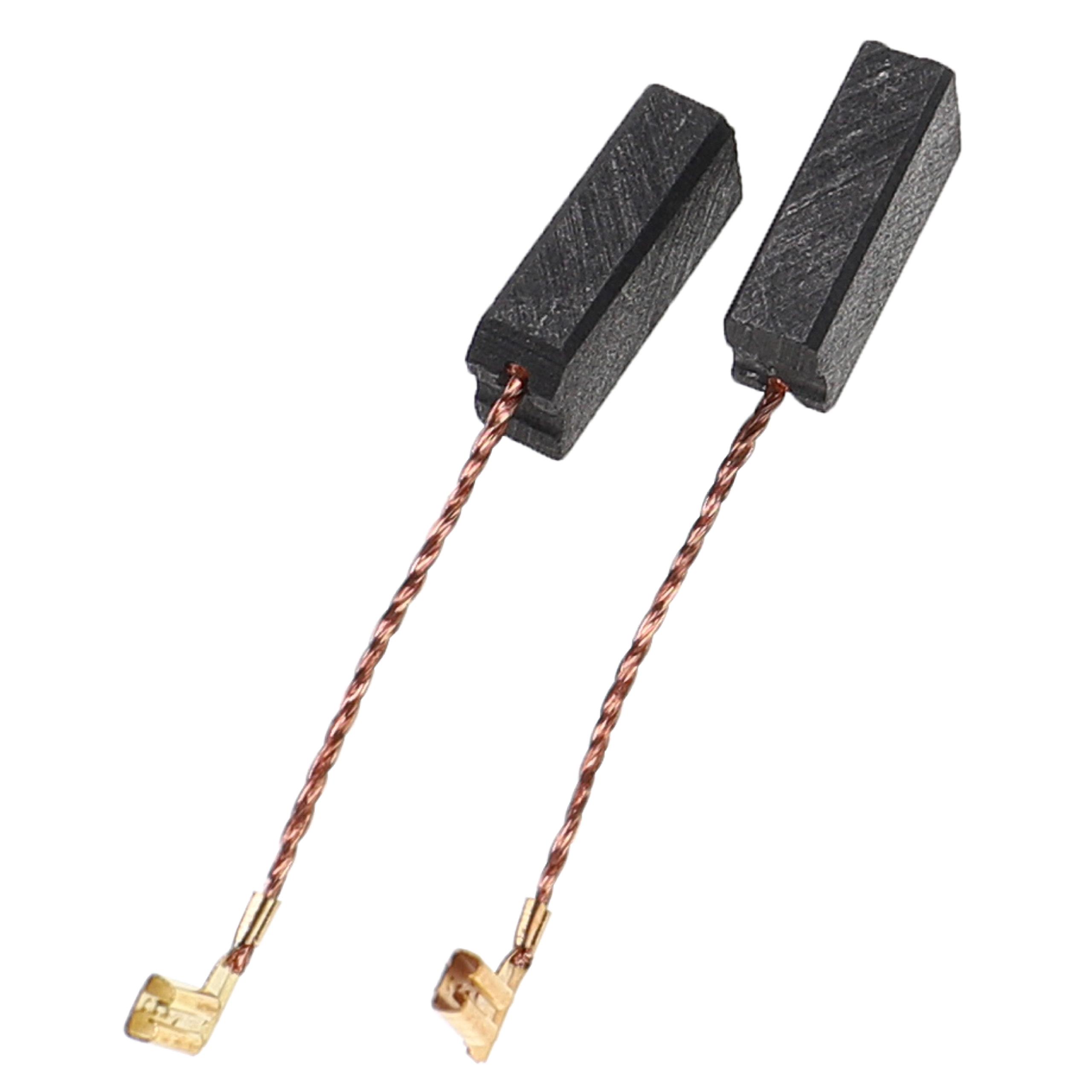 2x Kohlebürste passend für Collomix RGE 110 Elektrowerkzeug - 6 x 10 x 20mm