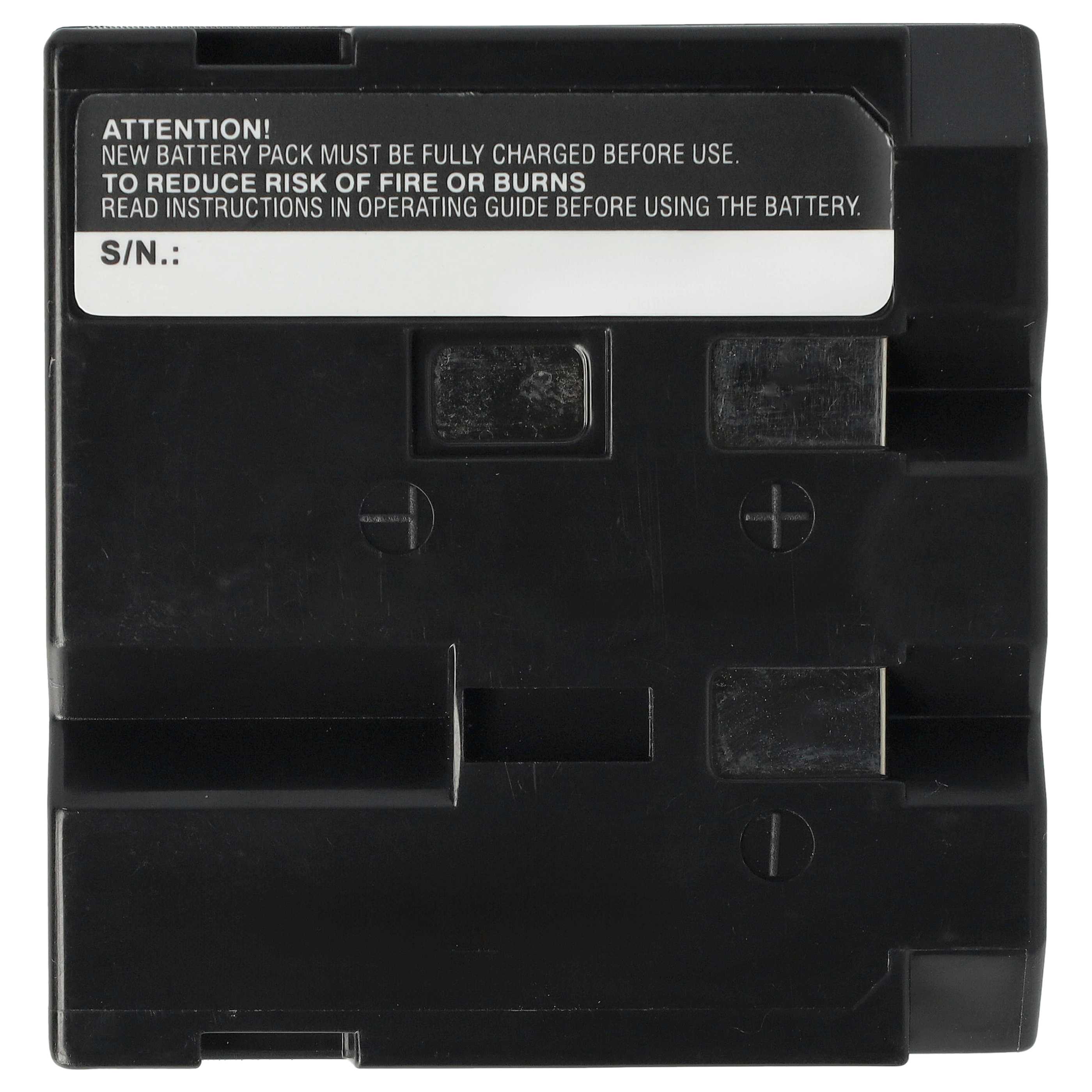 Videokamera-Akku (2 Stück) als Ersatz für Sharp BT-H21U, BT-H21, BT-H22, BT-H22U für Sharp - 2700mAh 3,6V NiMH