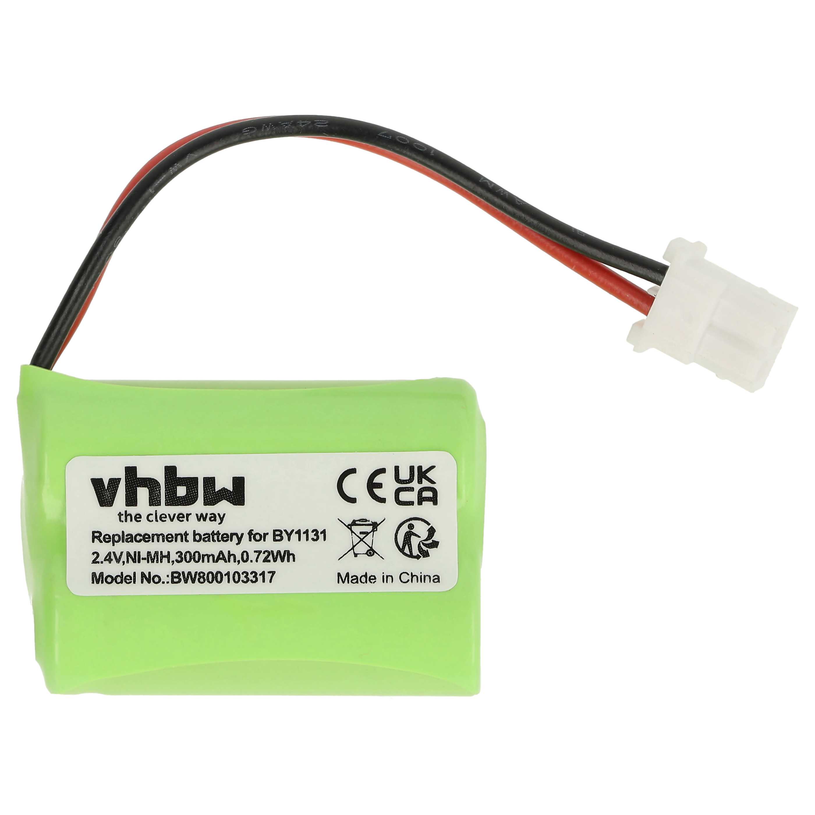 Baby Monitor Battery replaces Motorola BY1131 - 300 mAh 2.4 V NiMH