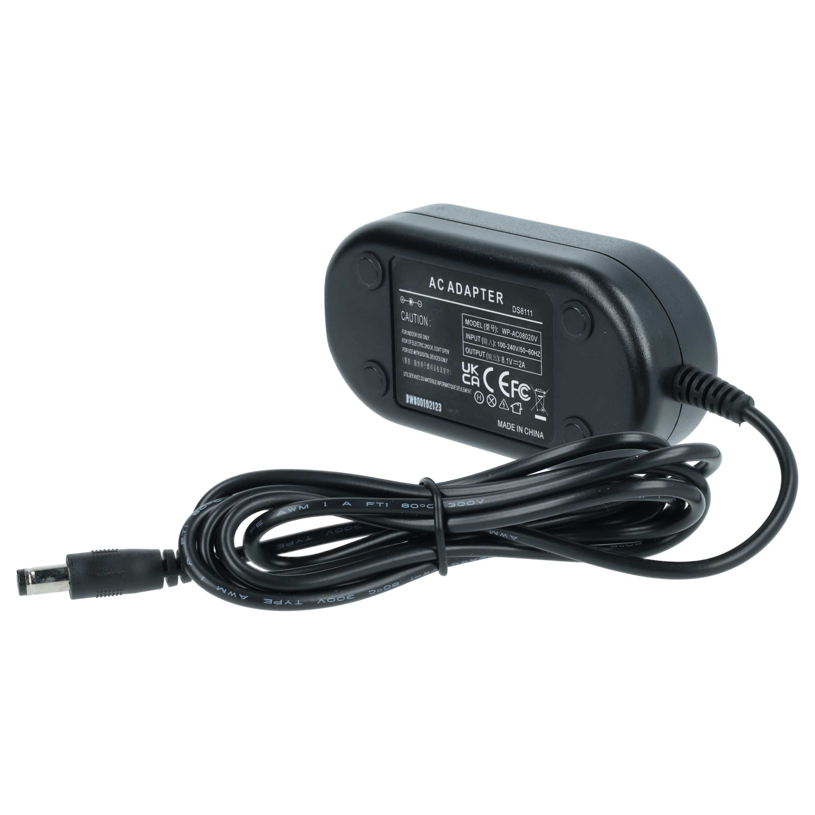 Power Supply replaces ACK-E2 DR400 for Camera + DC Coupler - 2 m, 8.1 V 2.0 A
