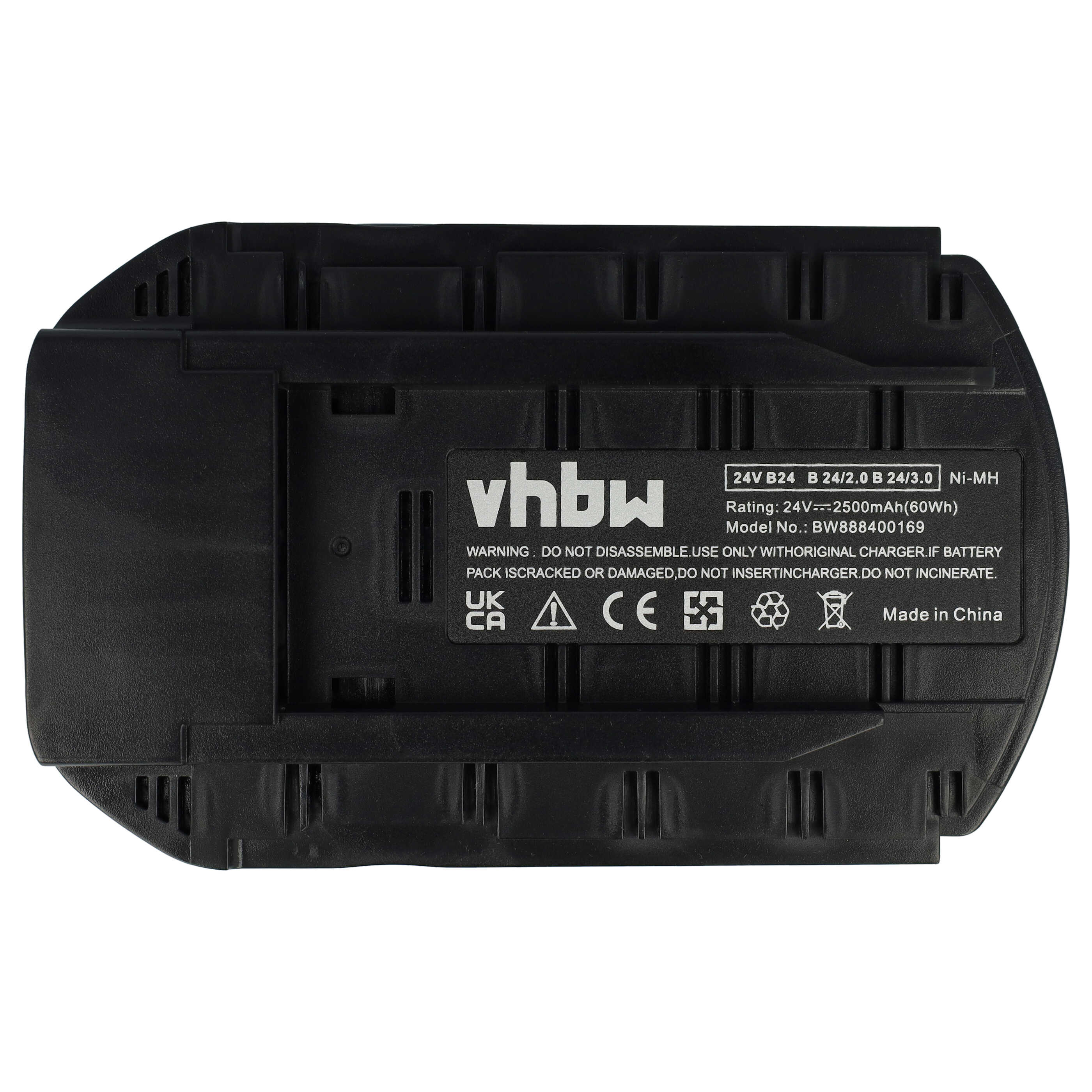 3x Battery replaces Hilti B24/3.0, B24/2.0, B24 Electric Power Tool - 2500 mAh, 24 V, NiMH