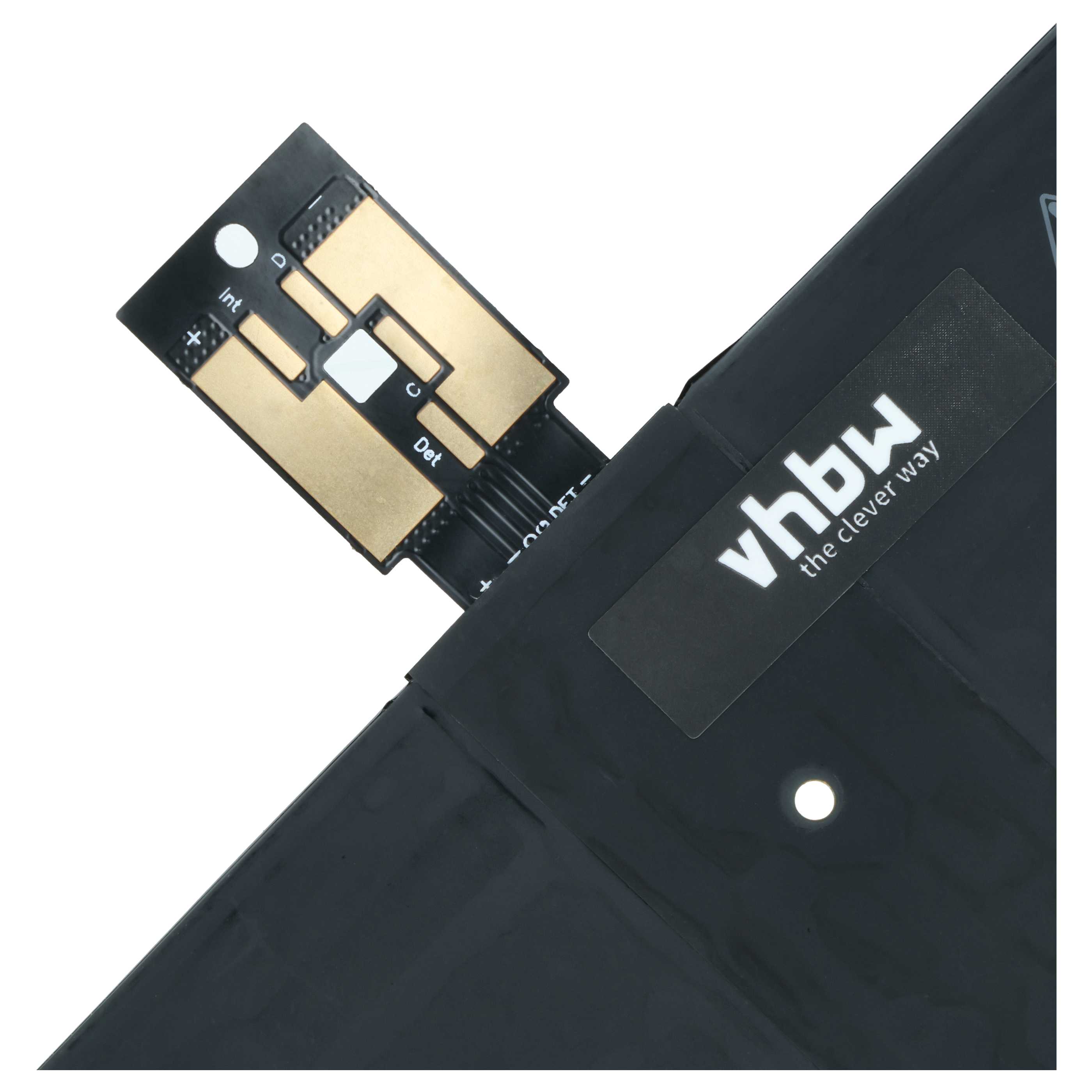 Batterie remplace Microsoft DYNK01 pour ordinateur portable Microsoft- 5900mAh 7,57V Li-polymère, noir