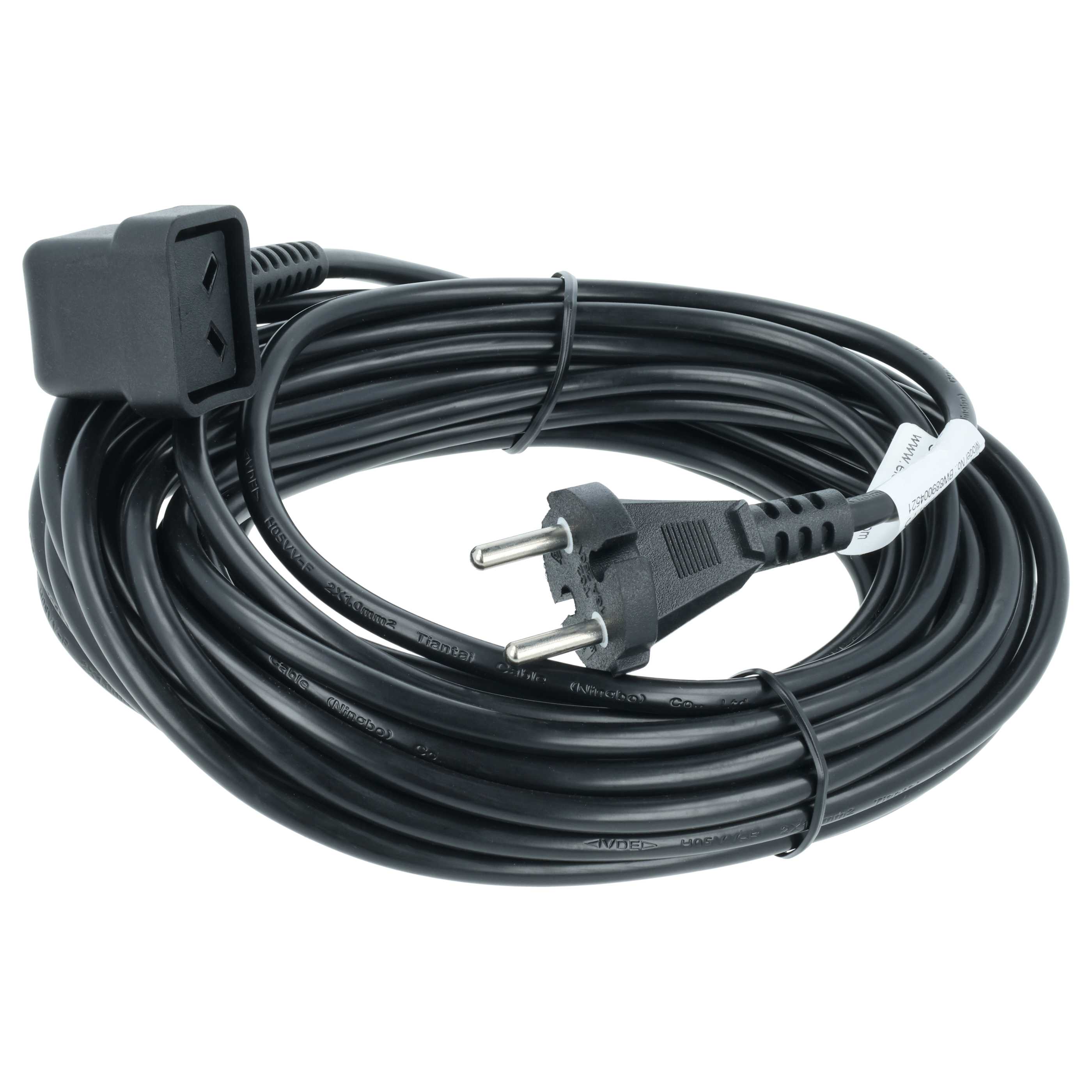 5x Power Cable suitable for Numatic NVP180-21 Vacuum Cleaner etc. - 10 m Cable