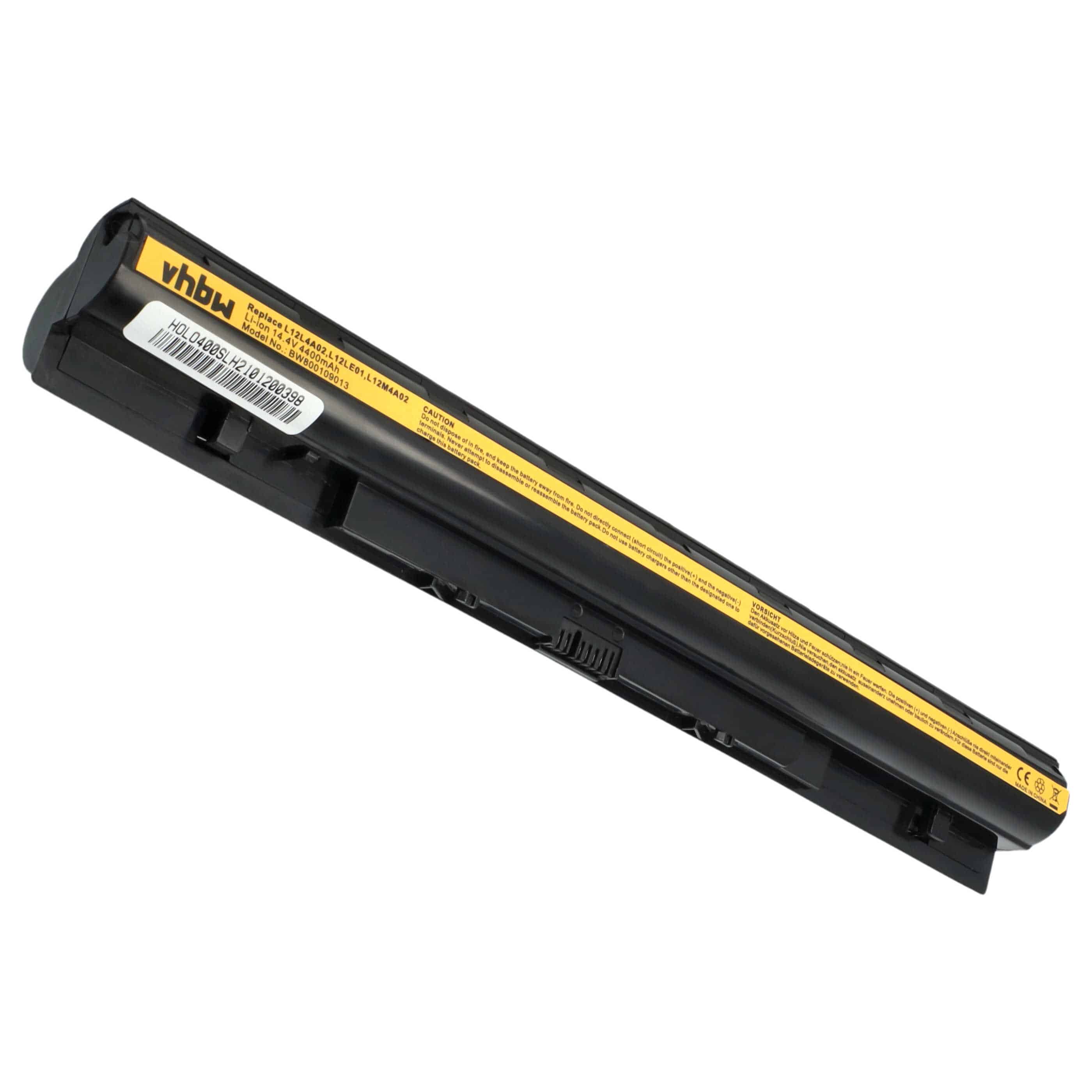 Notebook Battery Replacement for Lenovo 121500171, 121500172, 121500173 - 4400mAh 14.8V Li-Ion, black