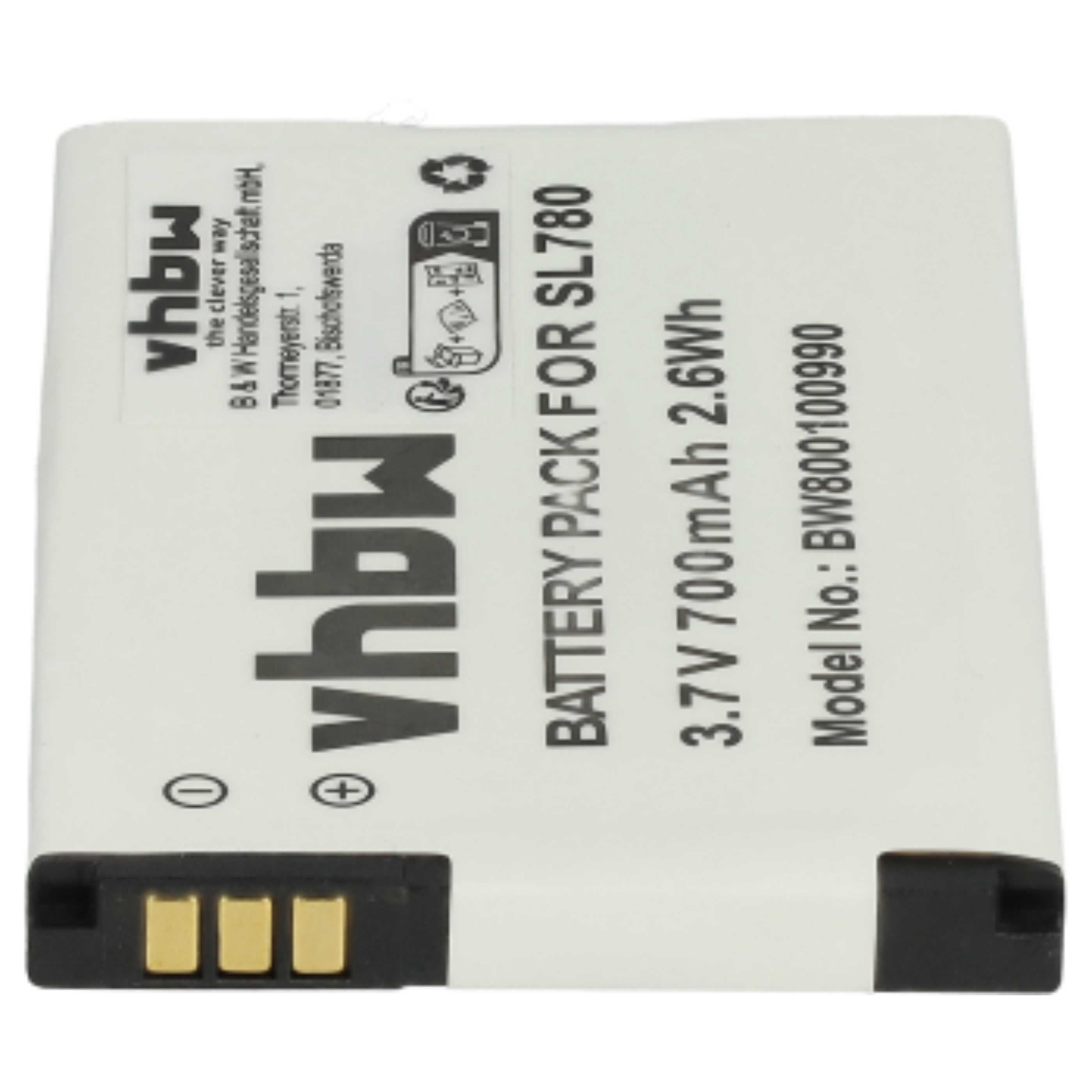 3x Batteries remplace Siemens Gigaset 4250366817255 pour téléphone Gigaset - 700mAh 3,7V Li-ion