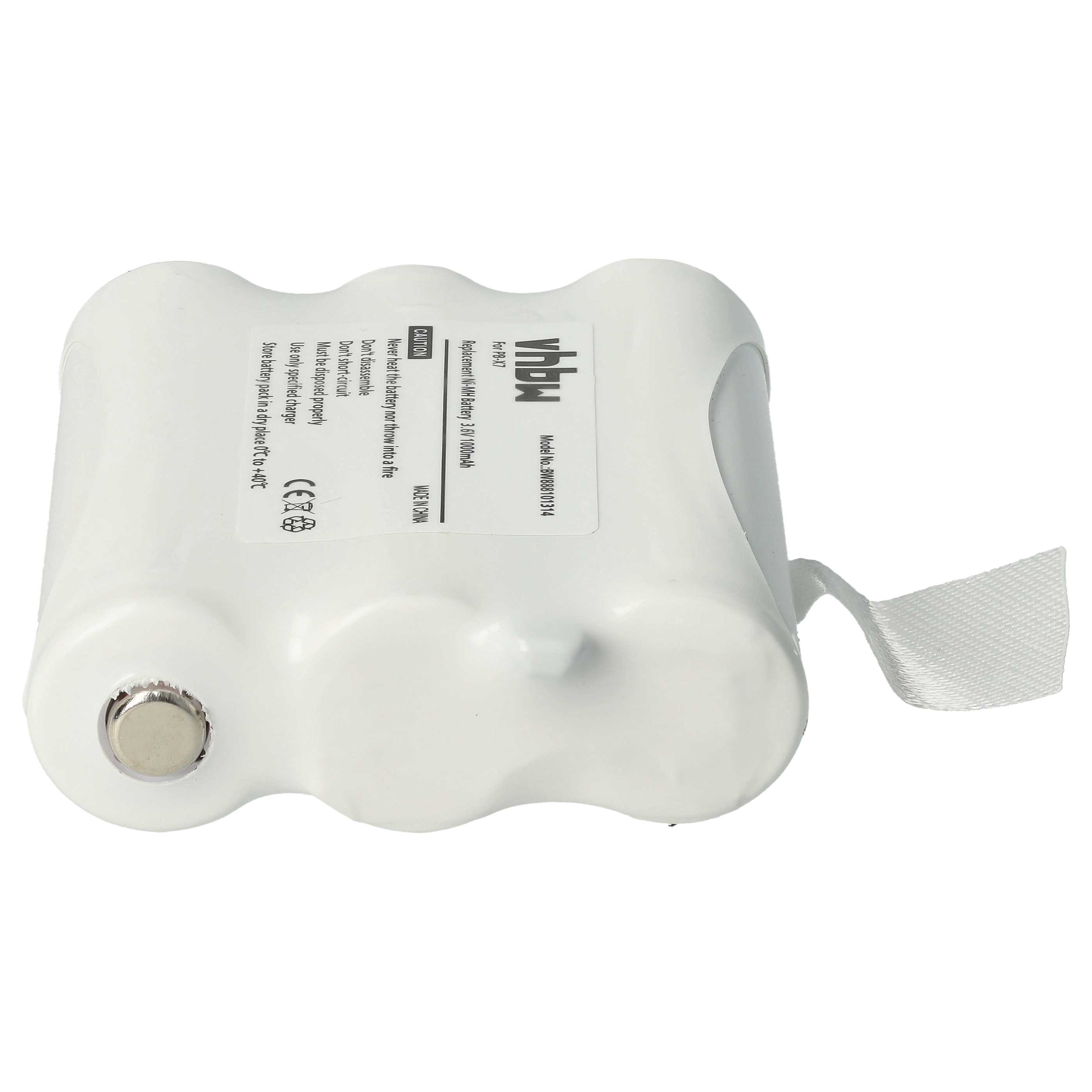 Radio 10x Battery replaces Midland PB-X7 - 1000 mAh 3.6 V NiMH