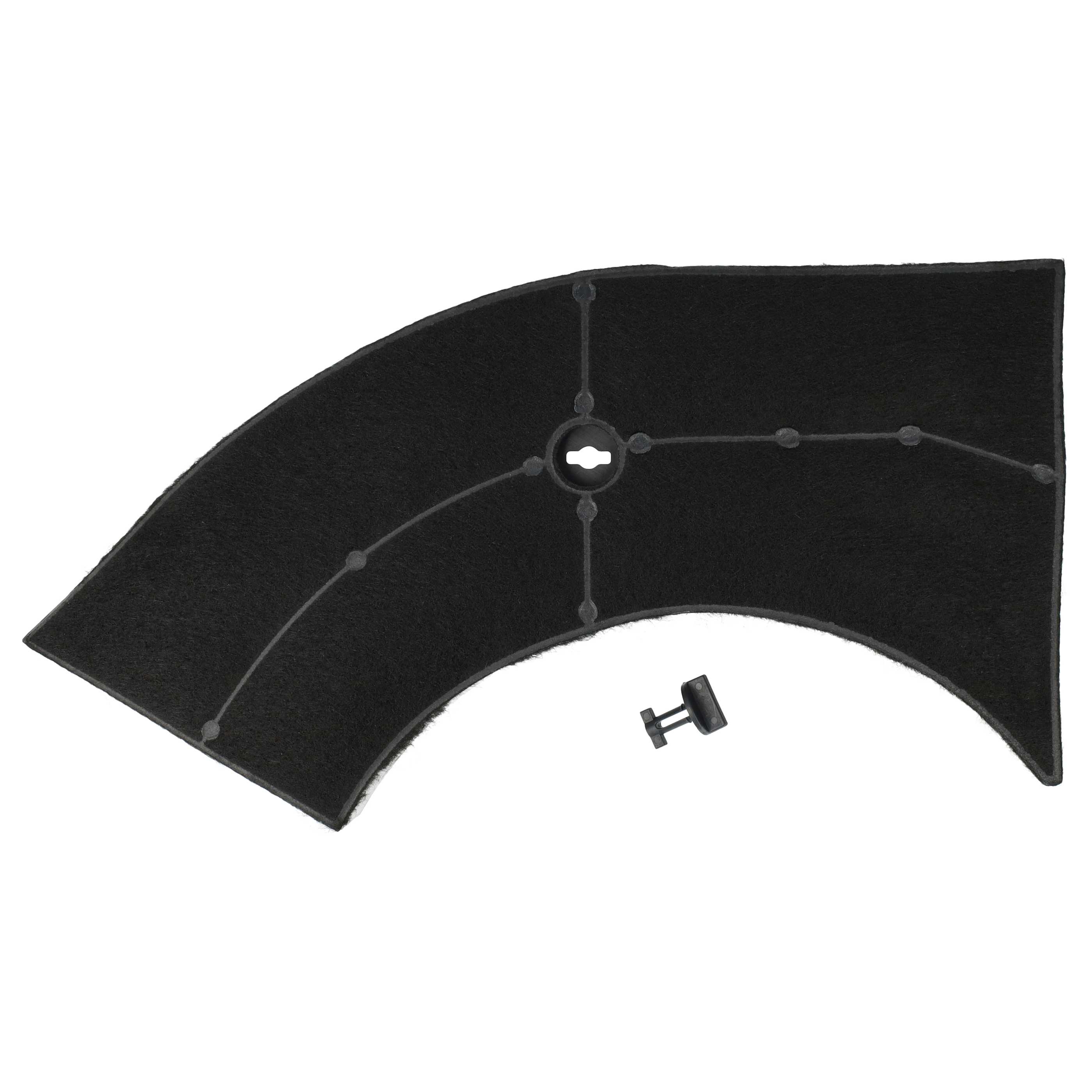 Filtre à charbon actif remplace AEG 902979380/0, 5027887000/6, 5029064900/8, 5027456700/2 pour hotte Bauknecht