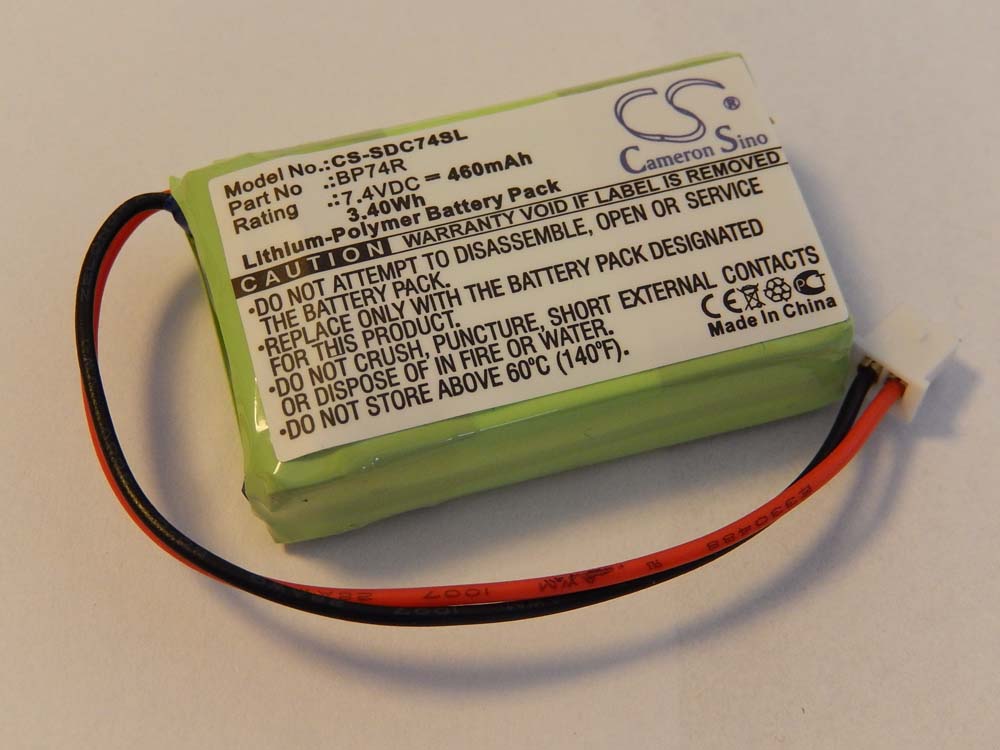 Dog Trainer Battery Replacement for Dogtra BP74R - 460mAh 7.4V Li-polymer