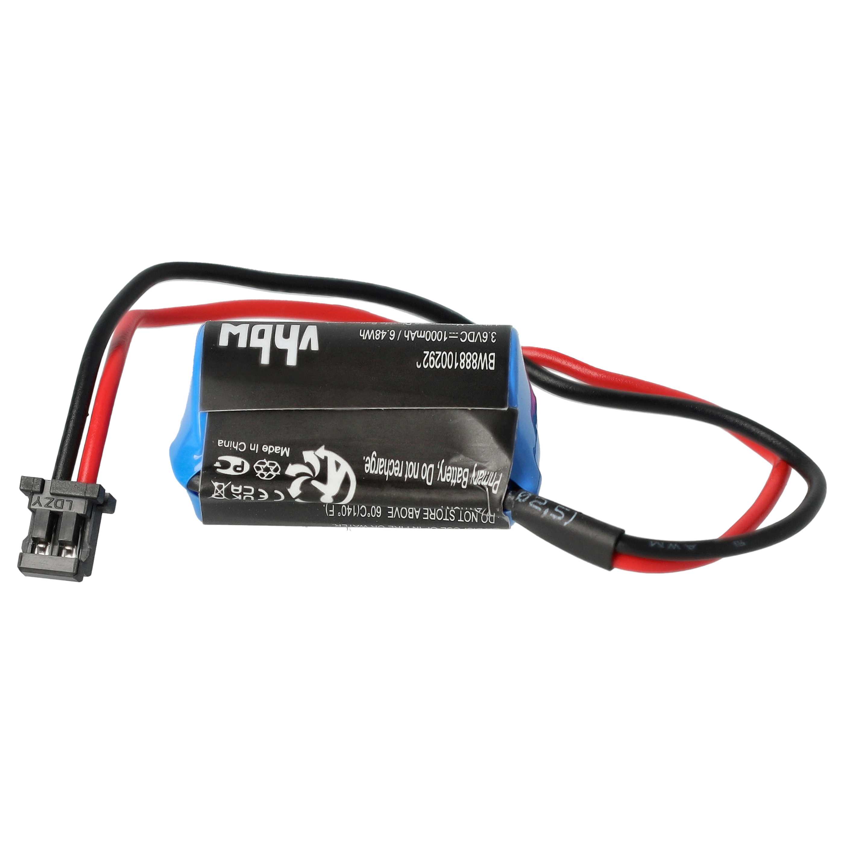 10x Bateria do obrabiarek sterowanych numerycznie zamiennik Omron JZSP-BA01 - 1000 mAh 3,6 V Li-MnO2