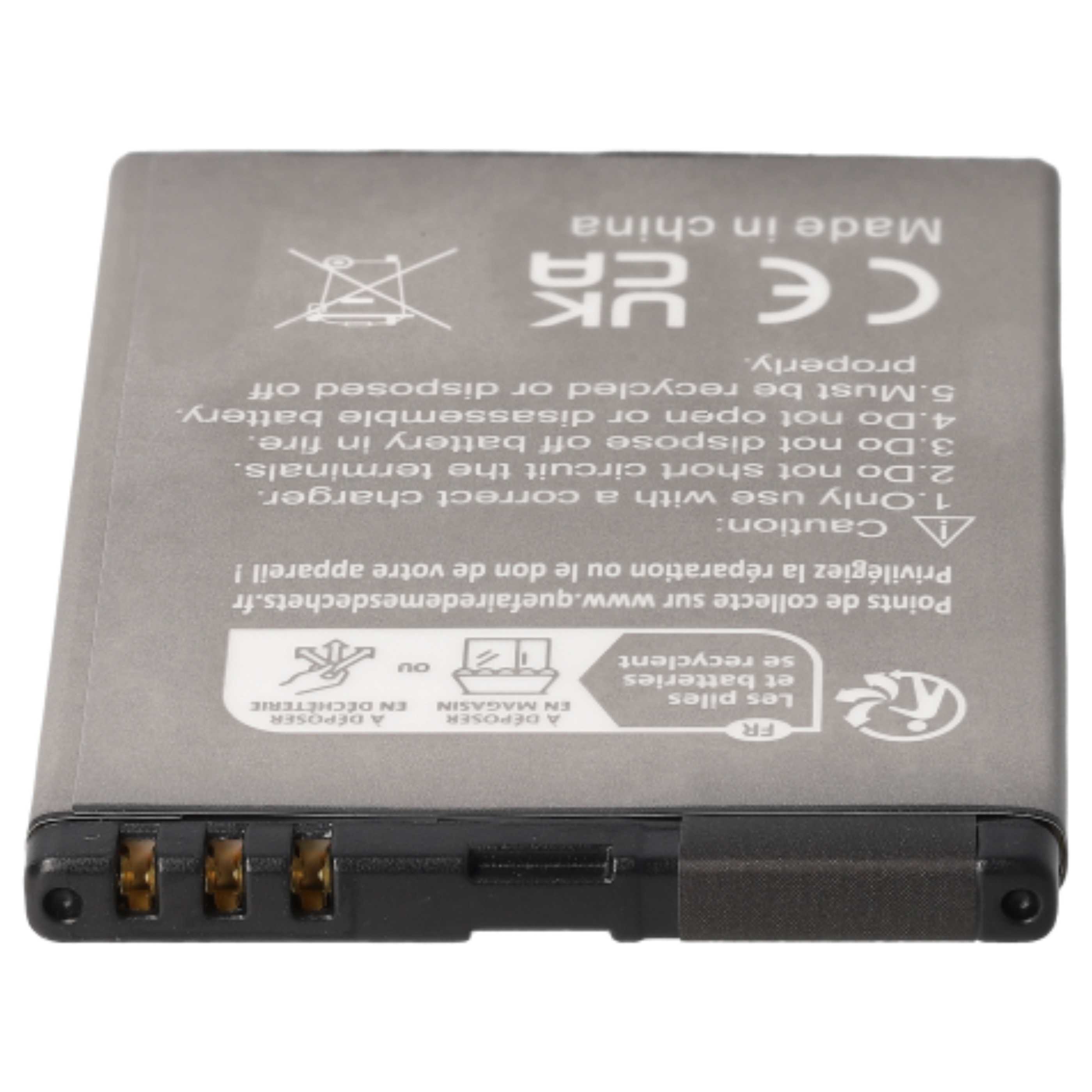 Batería reemplaza DRTEL-4D-01, T850, BS-01 para MaxCom - 1300 mAh 3,7 V Li-Ion