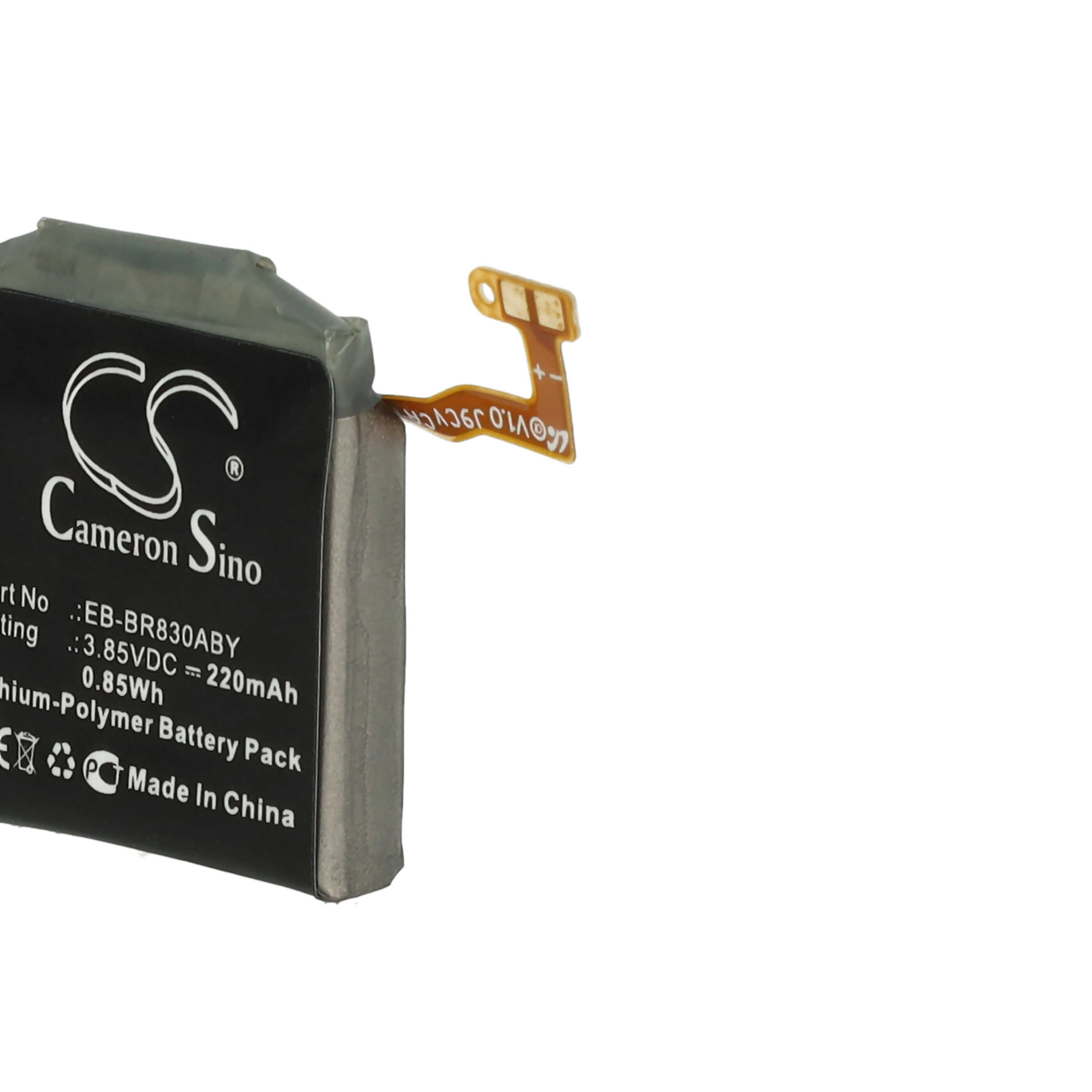 Smartwatch Battery replaces Samsung EB-BR830ABY, GH43-04968A - 220 mAh 3.85 V Li-polymer + Tools