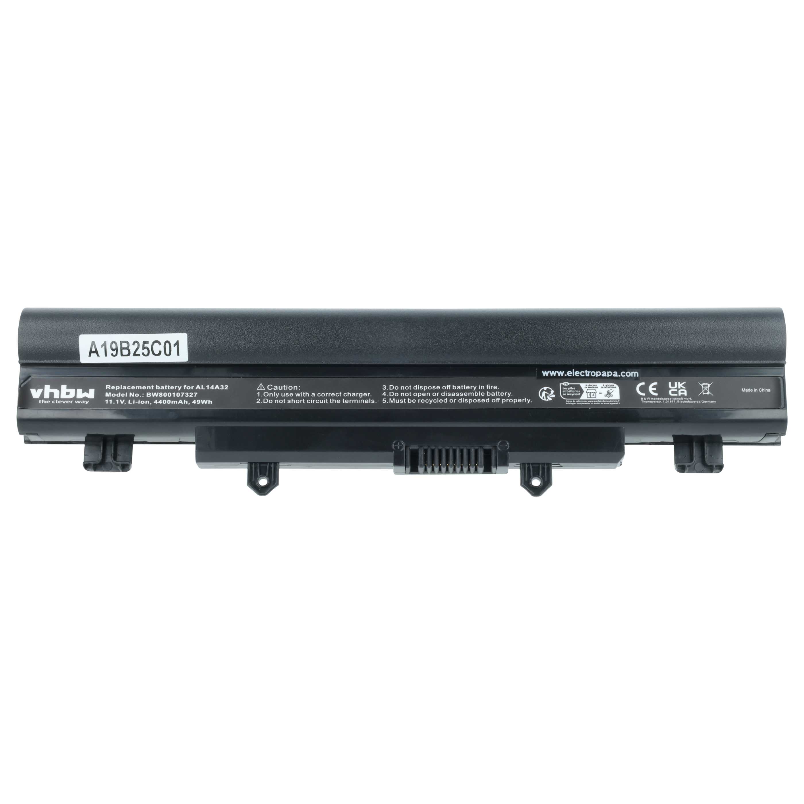 Akumulator do laptopa zamiennik Acer AK.006BT.099, 31CR17/65-2, AK.006BT.09 - 4400 mAh 11,1 V Li-Ion, czarny