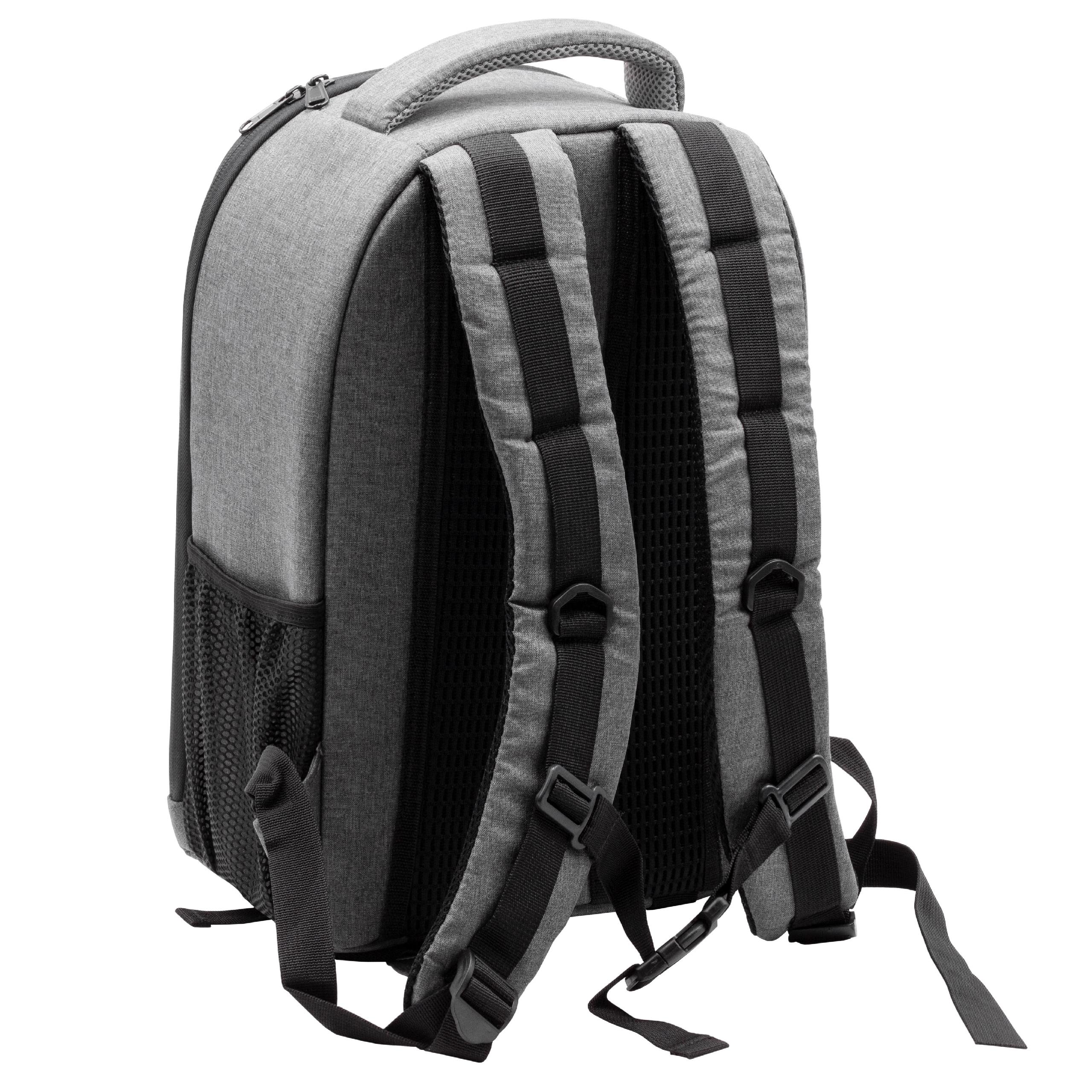 Rucksack suitable for K-70 Pentax Camera etc. - soft inner lining, canvas, grey