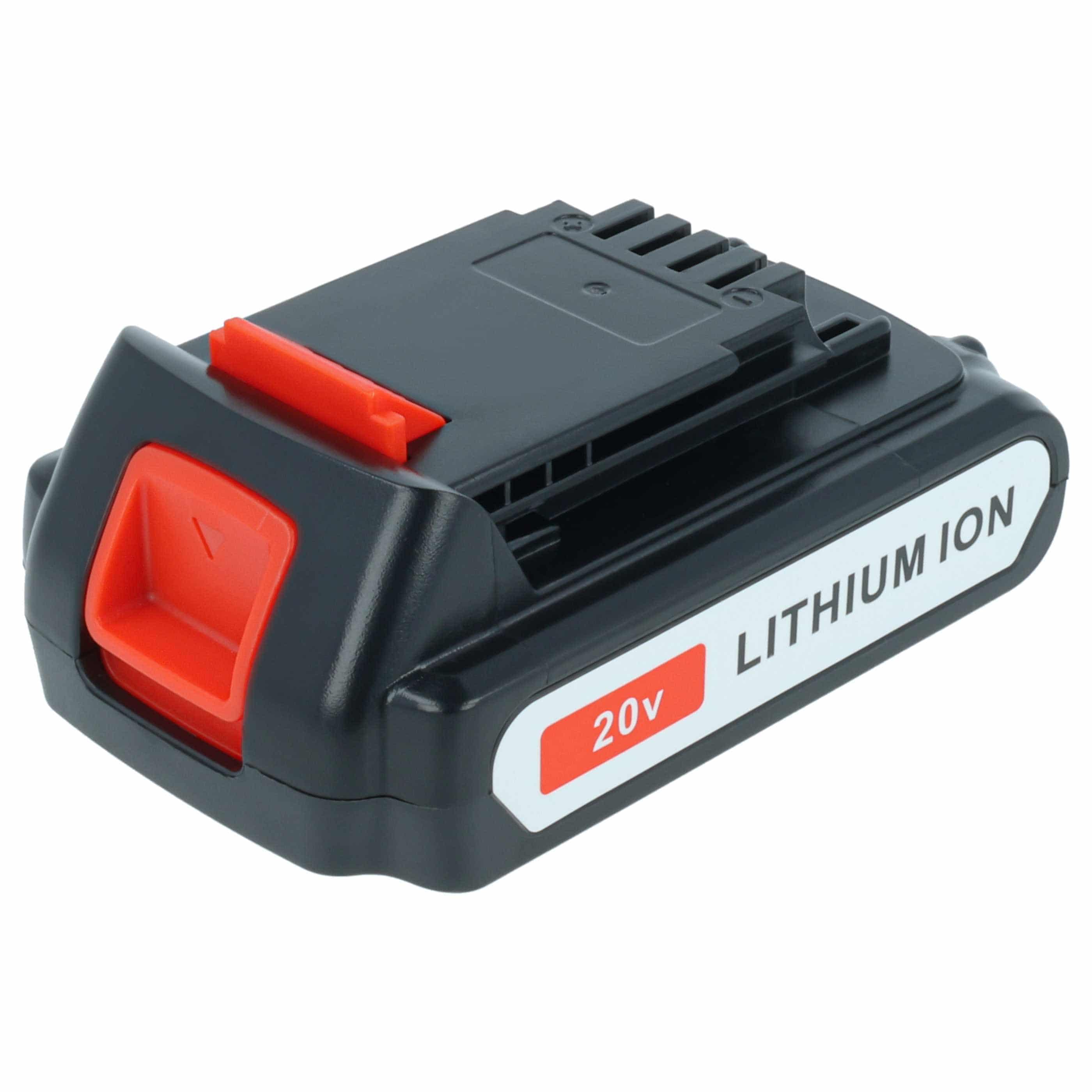 Battery replaces Black & Decker LBXR20, LBX20, LB20, LB2X4020 Electric Power Tool - 2000 mAh, 20 V, Li-Ion