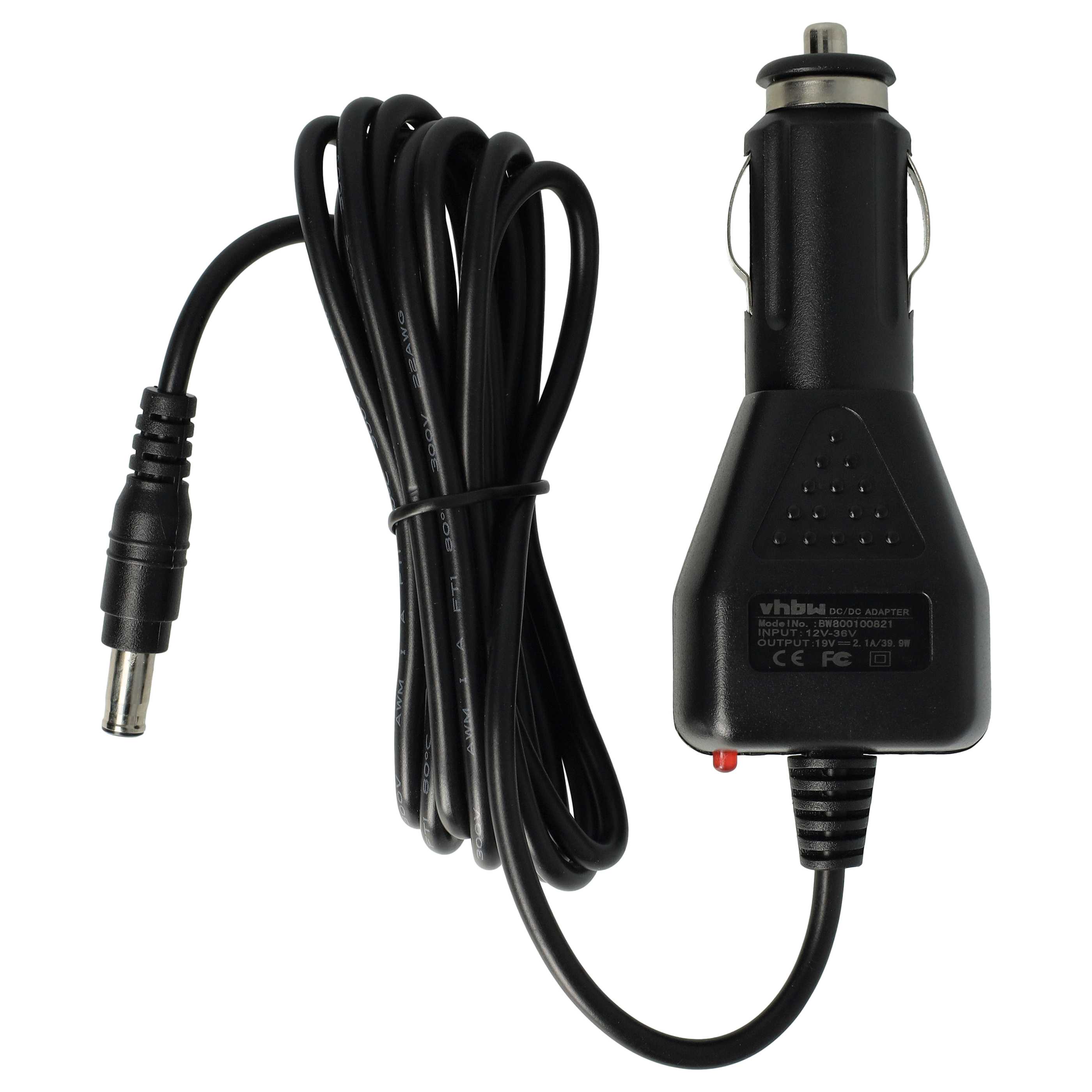 KFZ-Ladekabel als Ersatz für Samsung ADP-40MH AB, AD-4019S, AD-4019R, AD-4019 für Samsung Notebook - 2,1 A