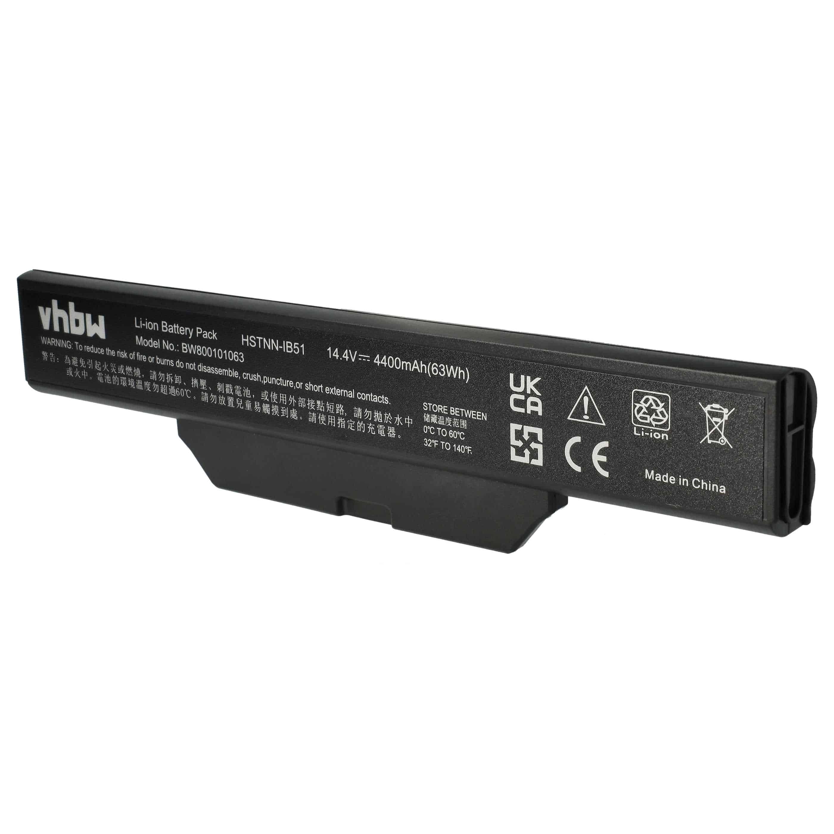 Akumulator do laptopa zamiennik HP Compaq 451085-141, 451086-001, 451085-661 - 4400 mAh 14,4 V Li-Ion, czarny