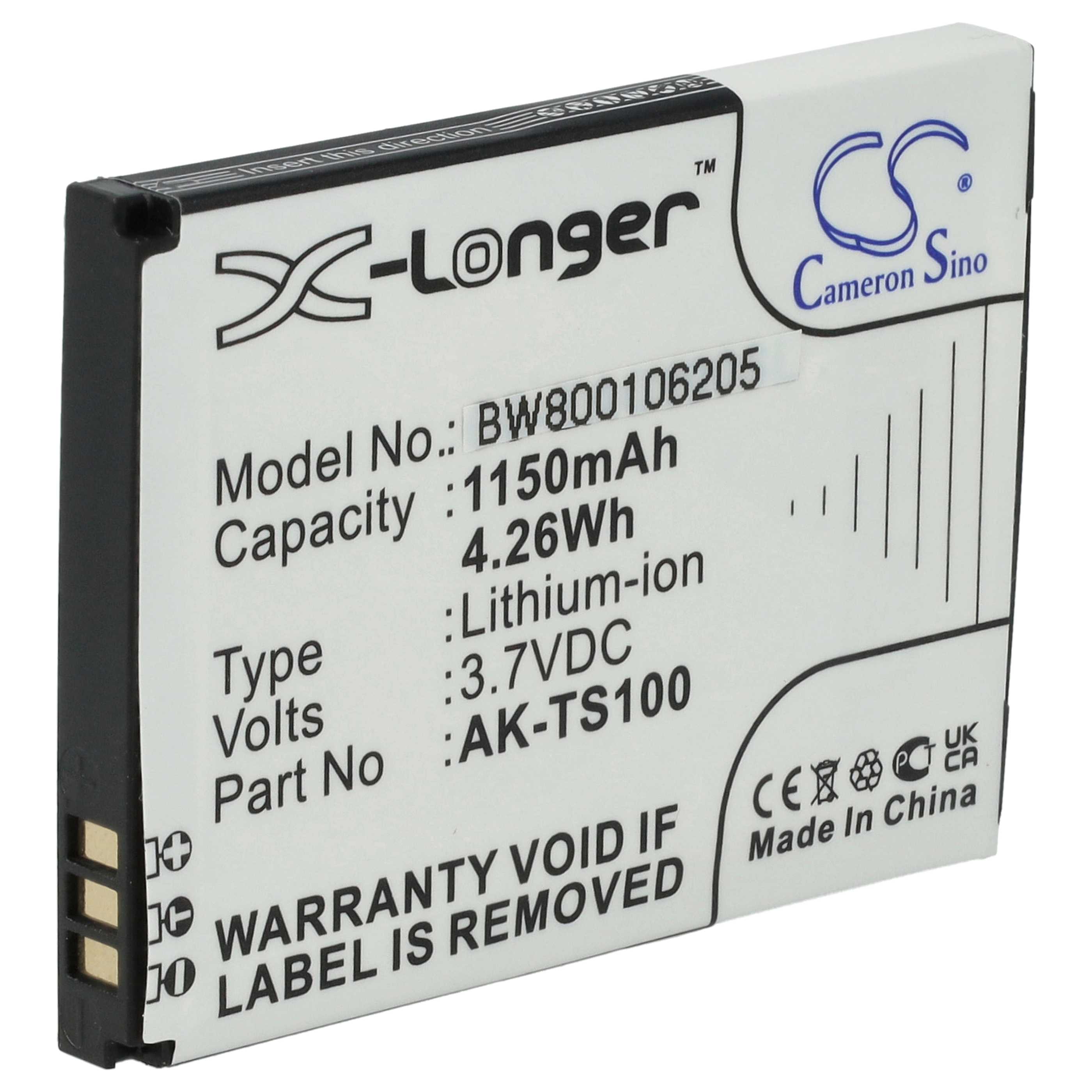 Akumulator do telefonu smartfona zamiennik Emporia AK-TS100, AK-F220 - 1150 mAh 3,7 V Li-Ion