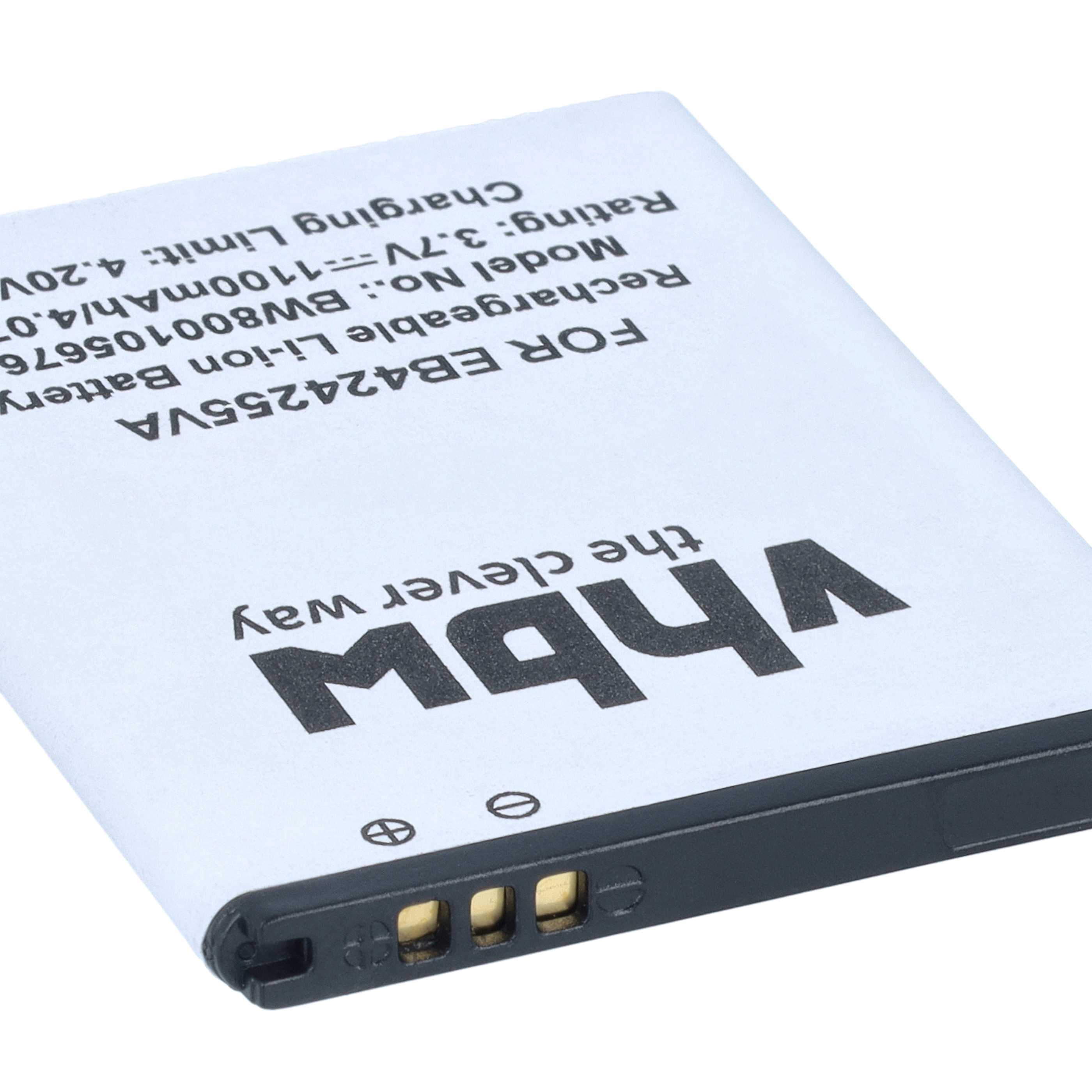 Akku als Ersatz für Samsung EB424255VA, AB463851BABSTD, AB463851BA für Virgin Mobile - 1100mAh 3,7V Li-Ion