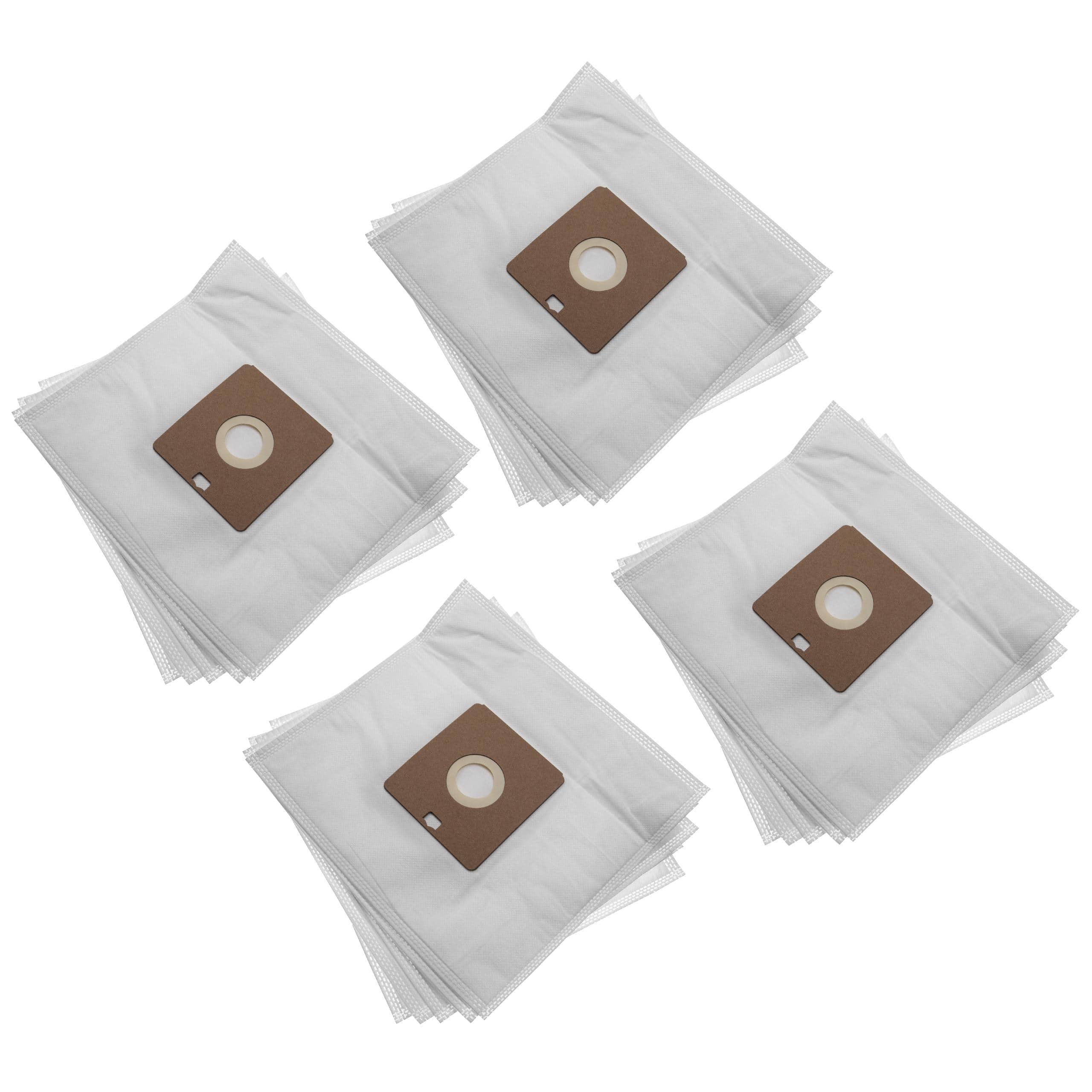 20x Sac remplace Menalux 4000 pour aspirateur Hanseatic - microfibre non tissée