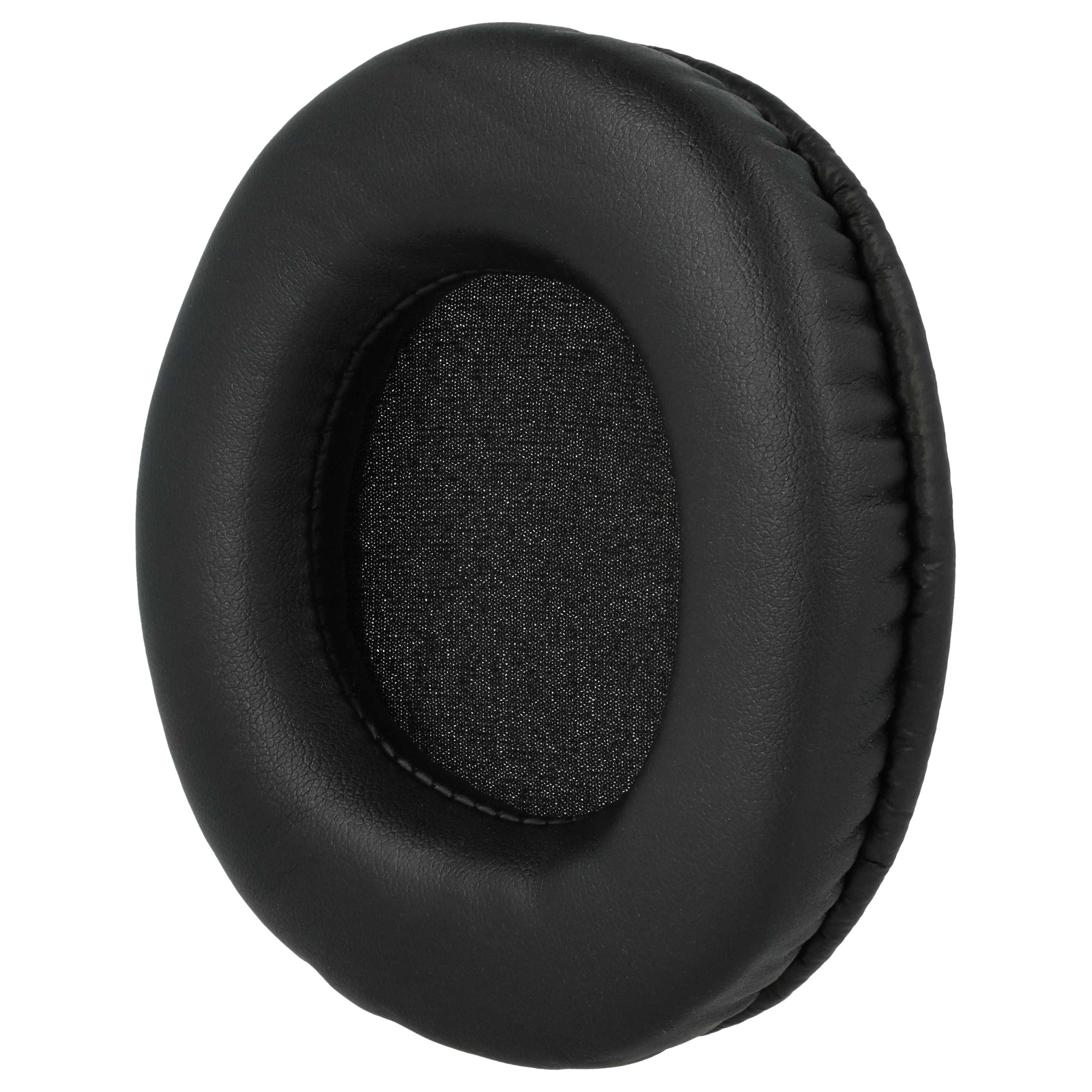 2x Ear Pads suitable for Sony MDR Headphones etc. - foam / synthetic leather, 9 cm External Diameter