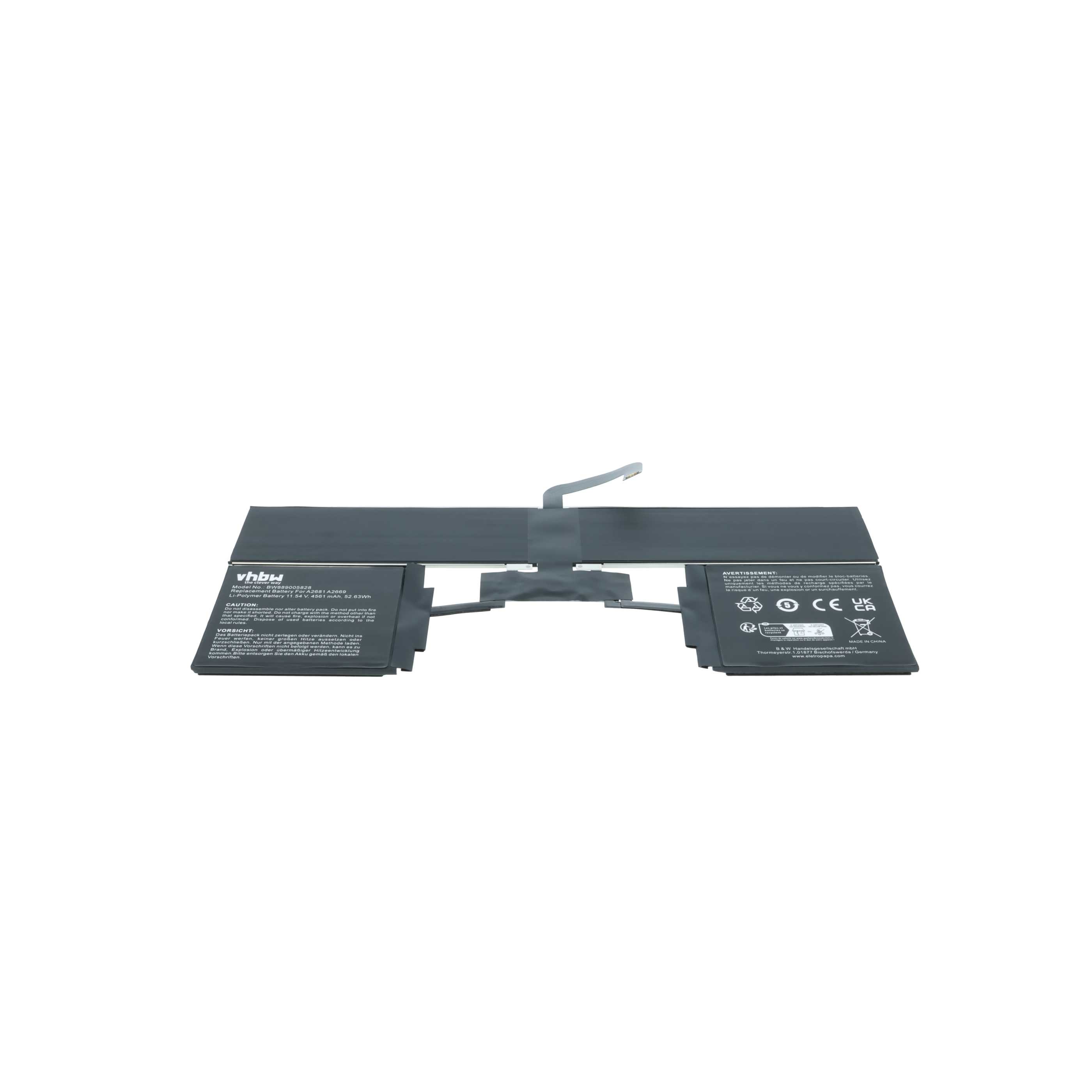 Tablet Battery Replacement for Apple A2669 - 4561 mAh 11.54 V Li-polymer