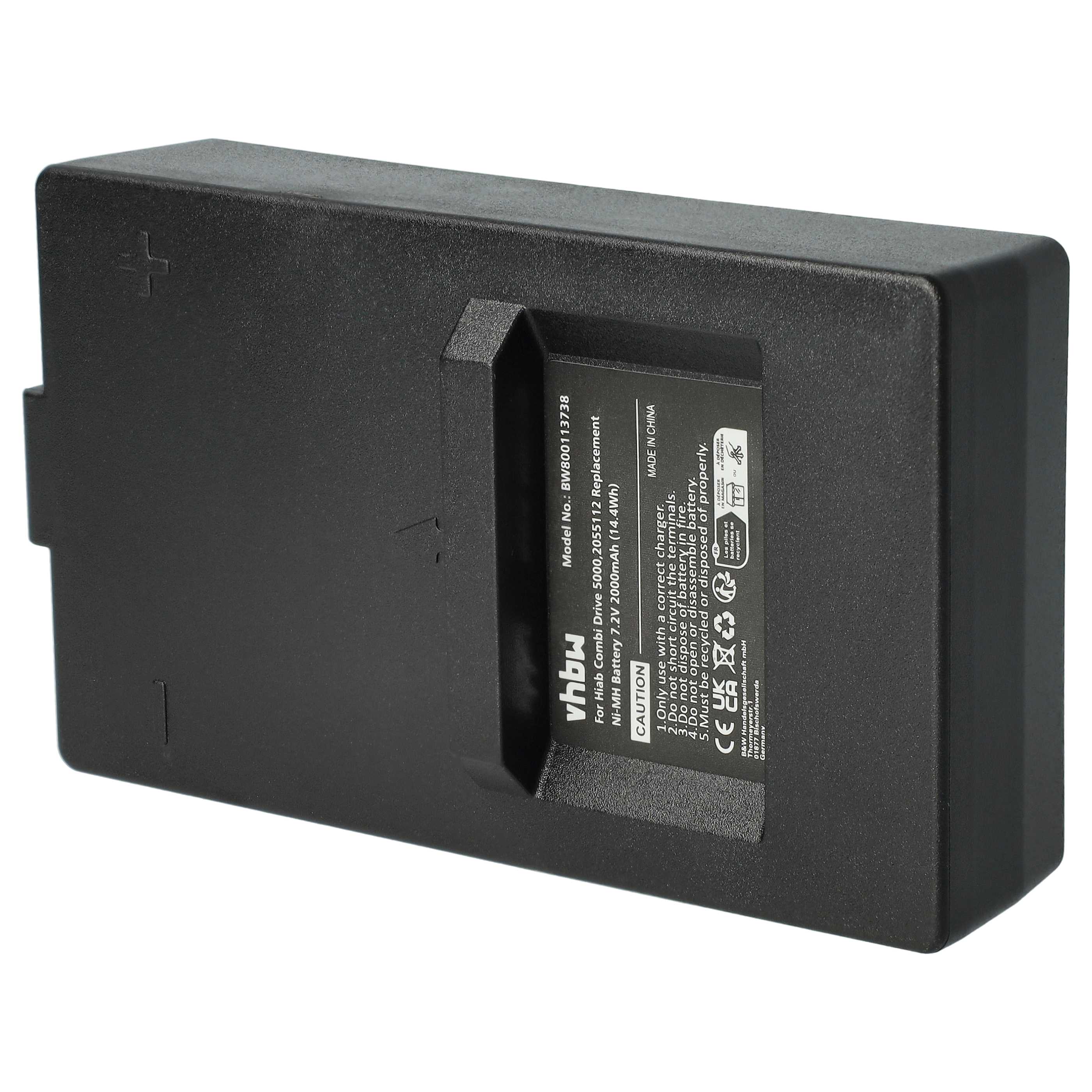 5x Akumulator do zdalnego sterowania zamiennik 2.250.2011, 2.250.1000, 2.250.2010 - 2000mAh 7,2V NiMH