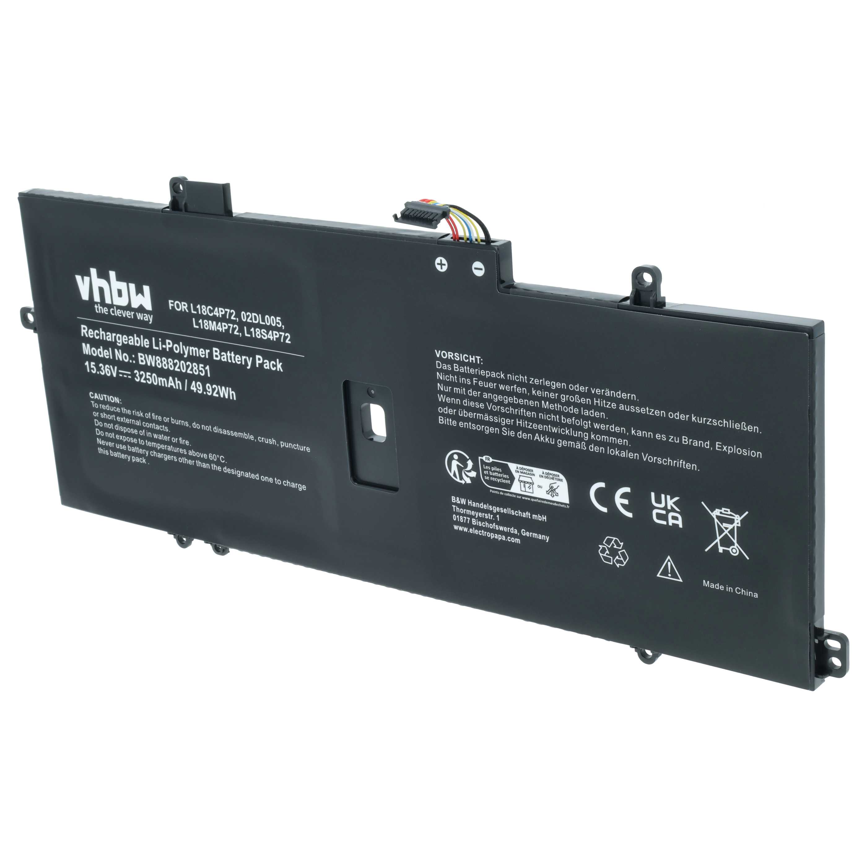 Akumulator do laptopa zamiennik Lenovo 02DL006, 02DL005L18L4P71, 02DL004 - 3200 mAh 15,36 V LiPo