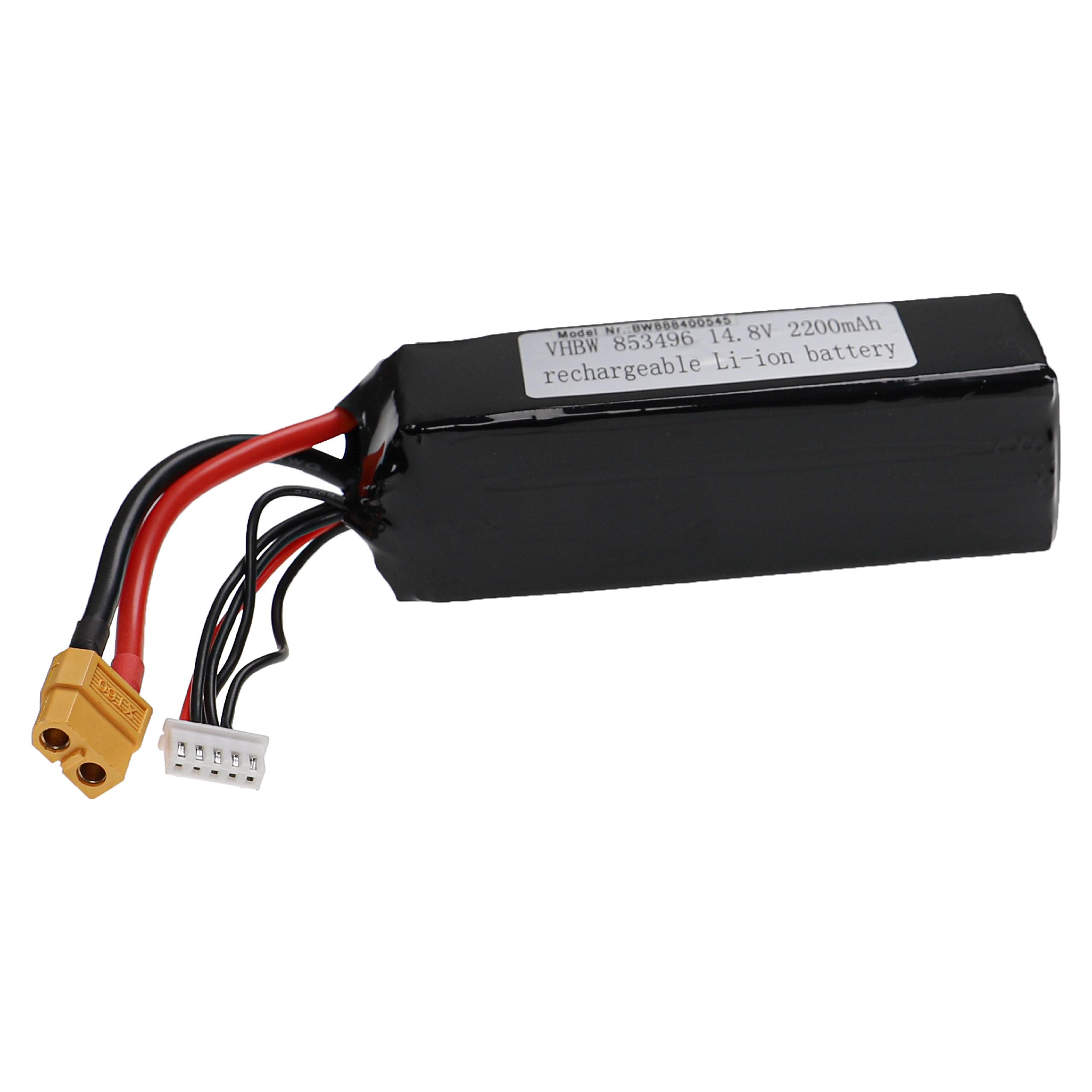 Batterie modèle radio-télécommandé - 2200mAh 14,8V Li-polymère, XT60