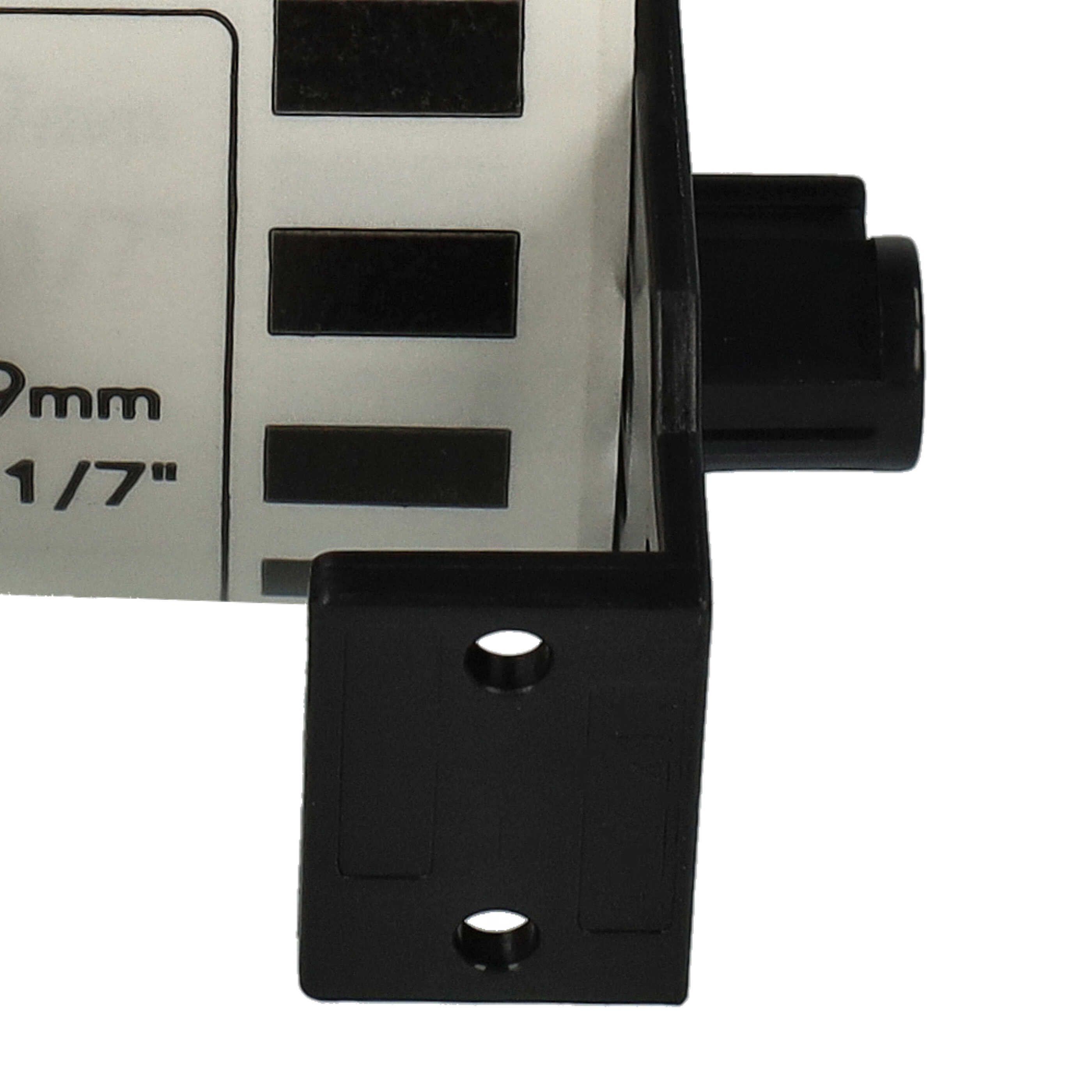 5x Label Roll replaces Brother DK-22211 Labeller - 29 mm x 15.24 m + Holder