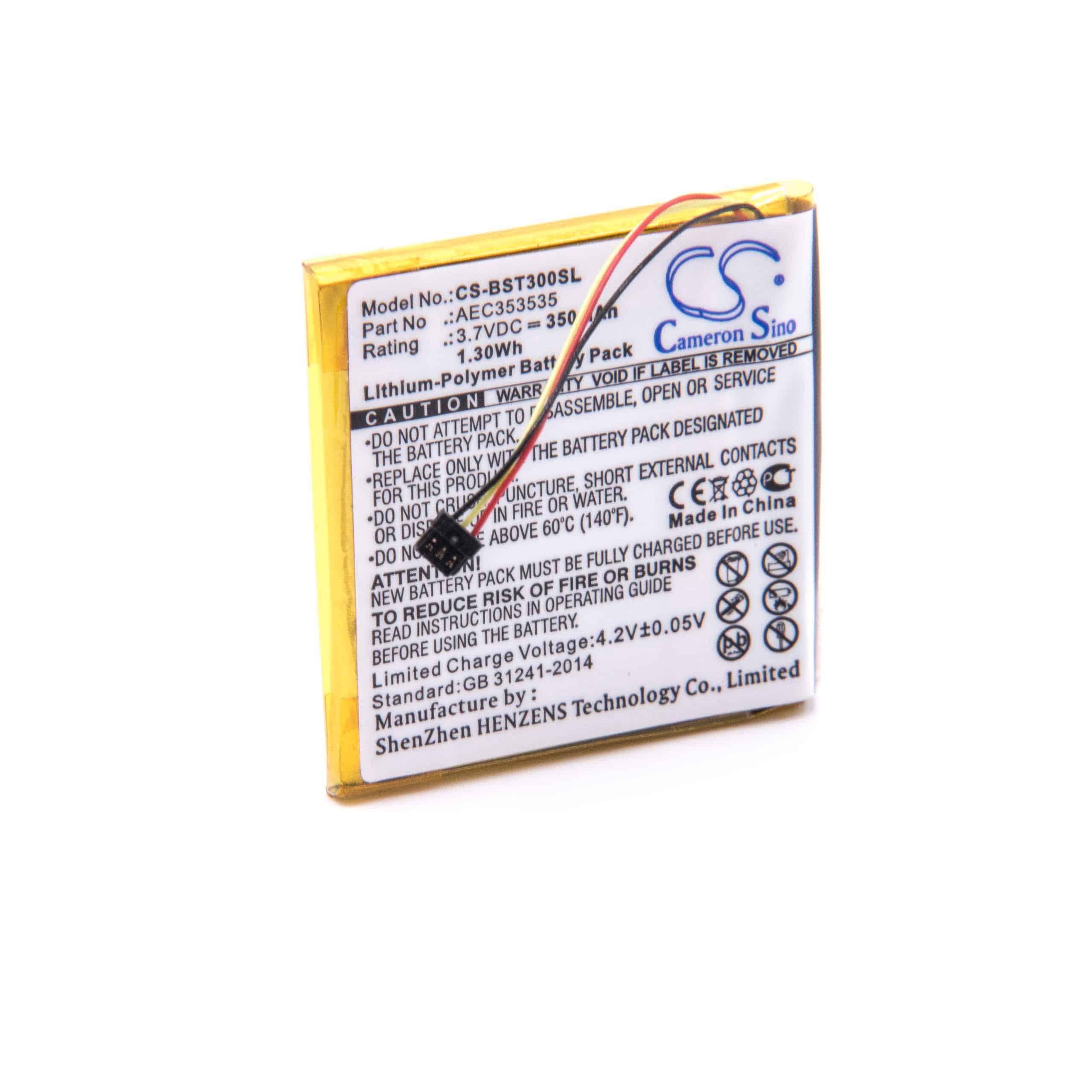 Batteria per auricolari cuffie wireless sostituisce Beats AEC353535 Beats - 350mAh 3,7V Li-Poly