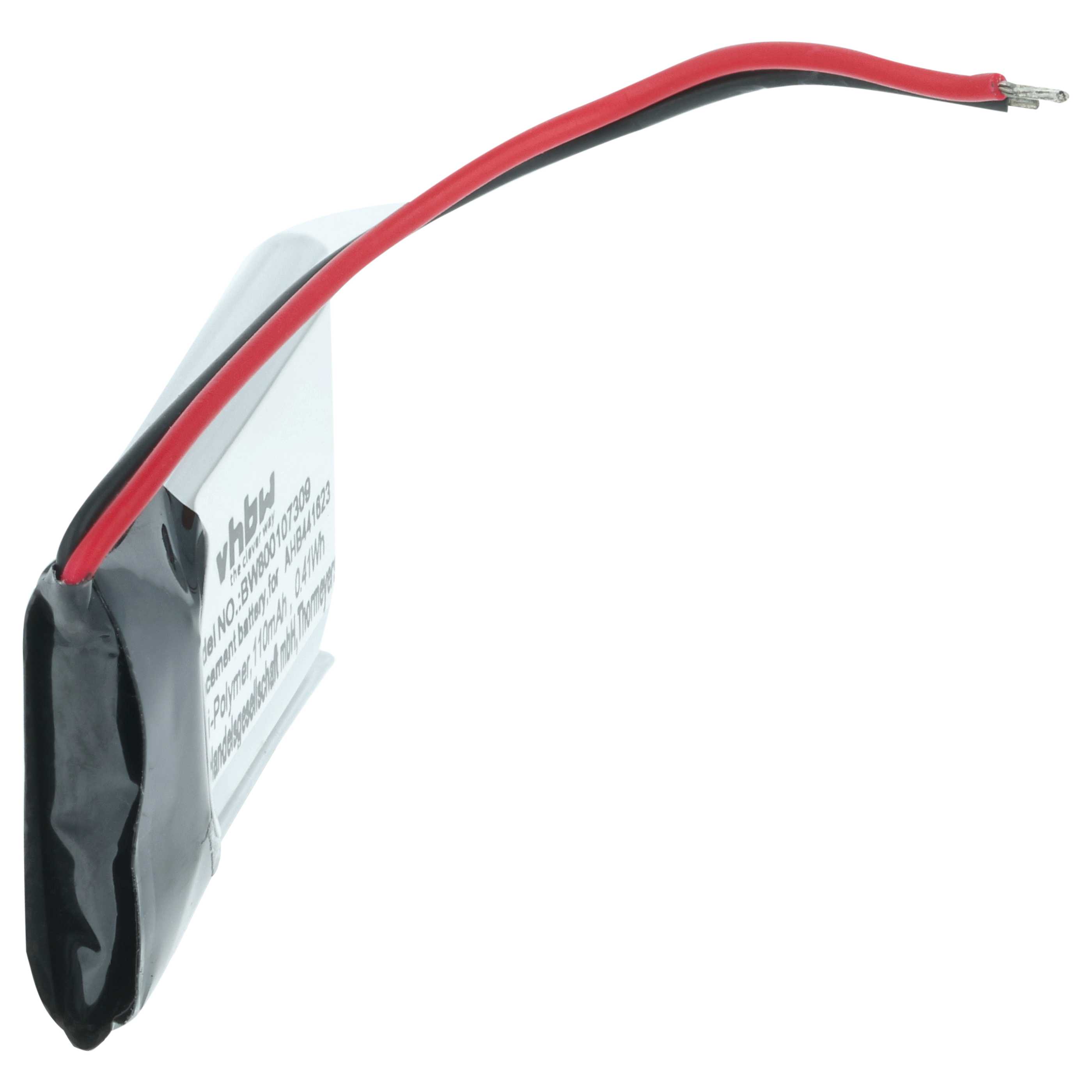 MP3-Player Battery replaces Sony 381424, AHB441623 - 110 mAh 3.7 V Li-polymer