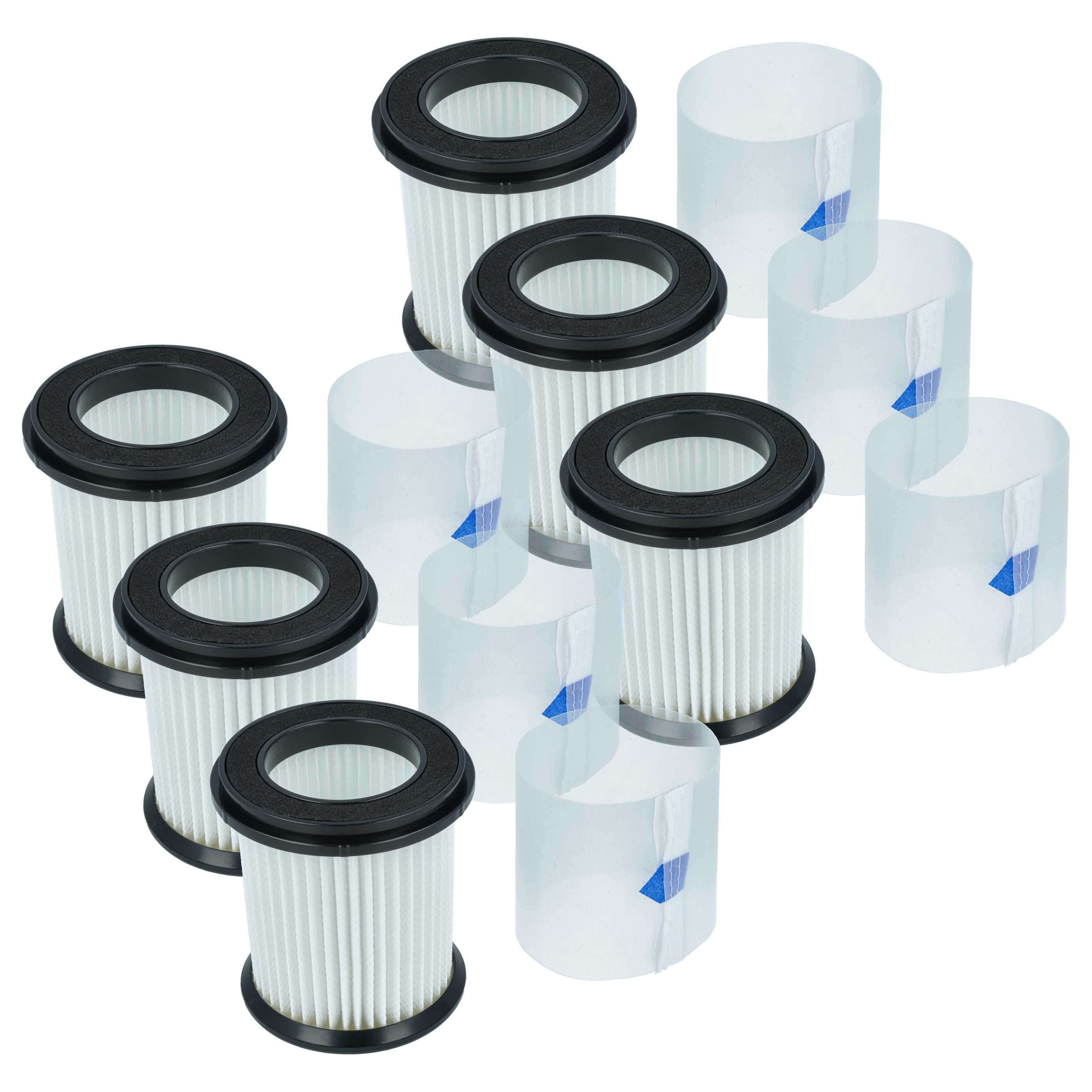 6x Filter replaces INSE 343924, 210410L10 for Inse Vacuum Cleaner, filter class H10