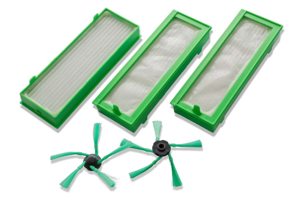 5-Part Service Kit suitable for Vorwerk KoboldRobot Cleaner - HEPA filter, side brushes