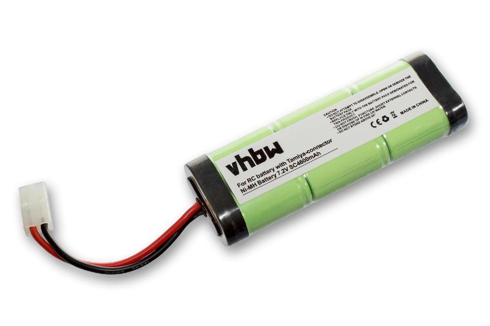 Batteria per modellini RC iRobot Looj 120, 130, 150 - 4600mAh 7,2V NiMH, Tamiya