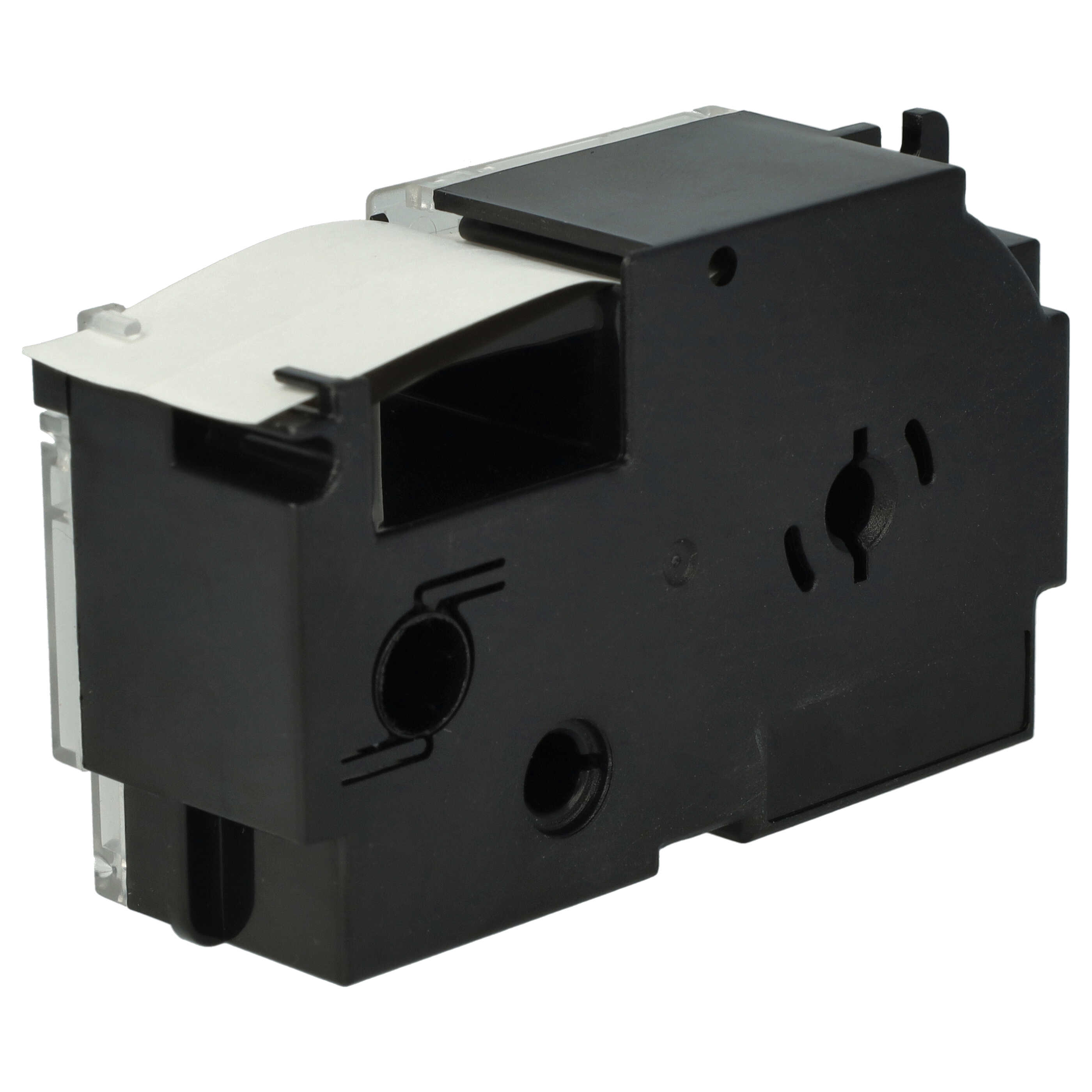 2x Label Tape replaces Casio XR-24WE1, XR-24WE - 24 mm Black to White
