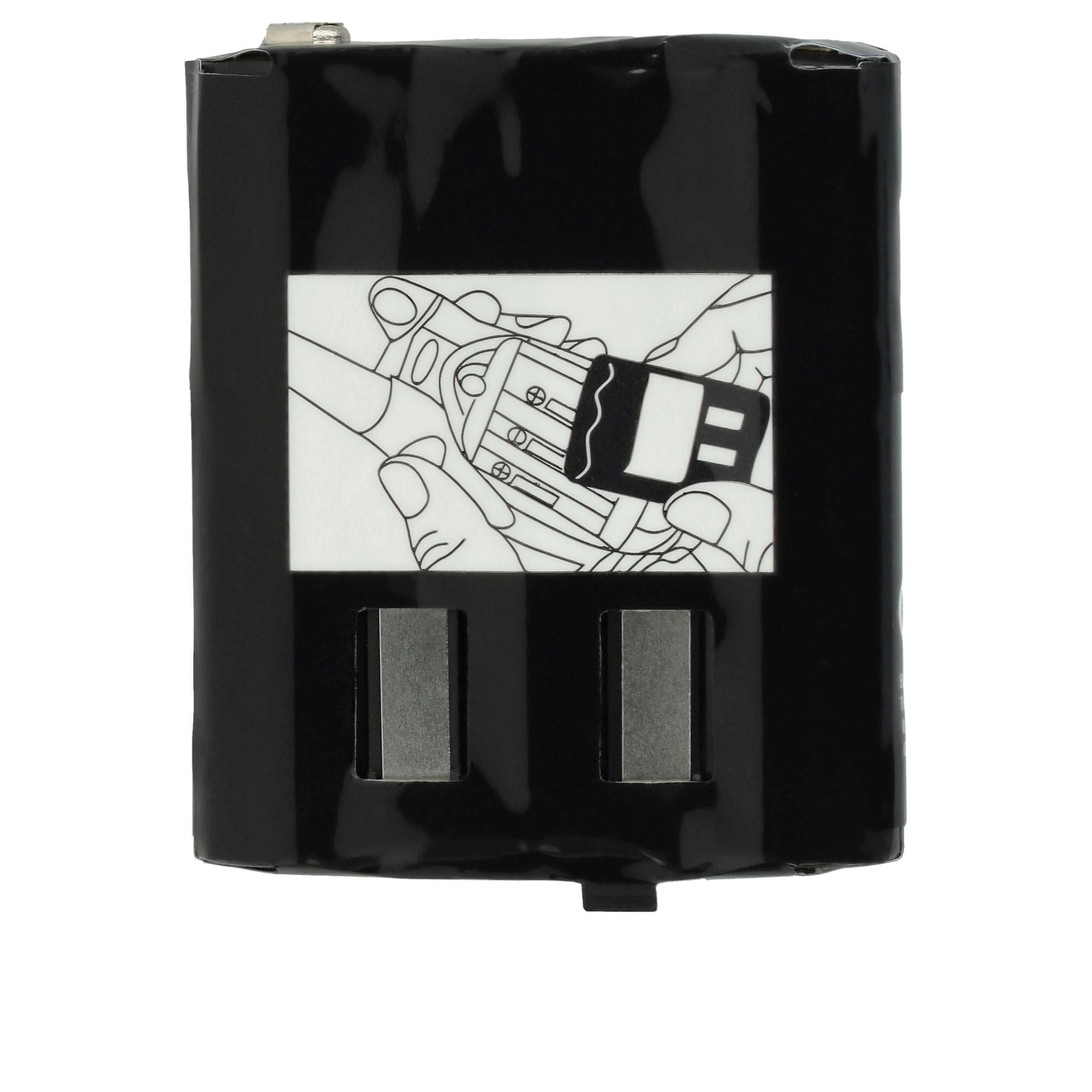 Radio 10x Battery replaces Motorola FRS-4002A, HKNN4002B, HKNN4002A, 56315, 4002A - 1300 mAh 3.6 V NiMH