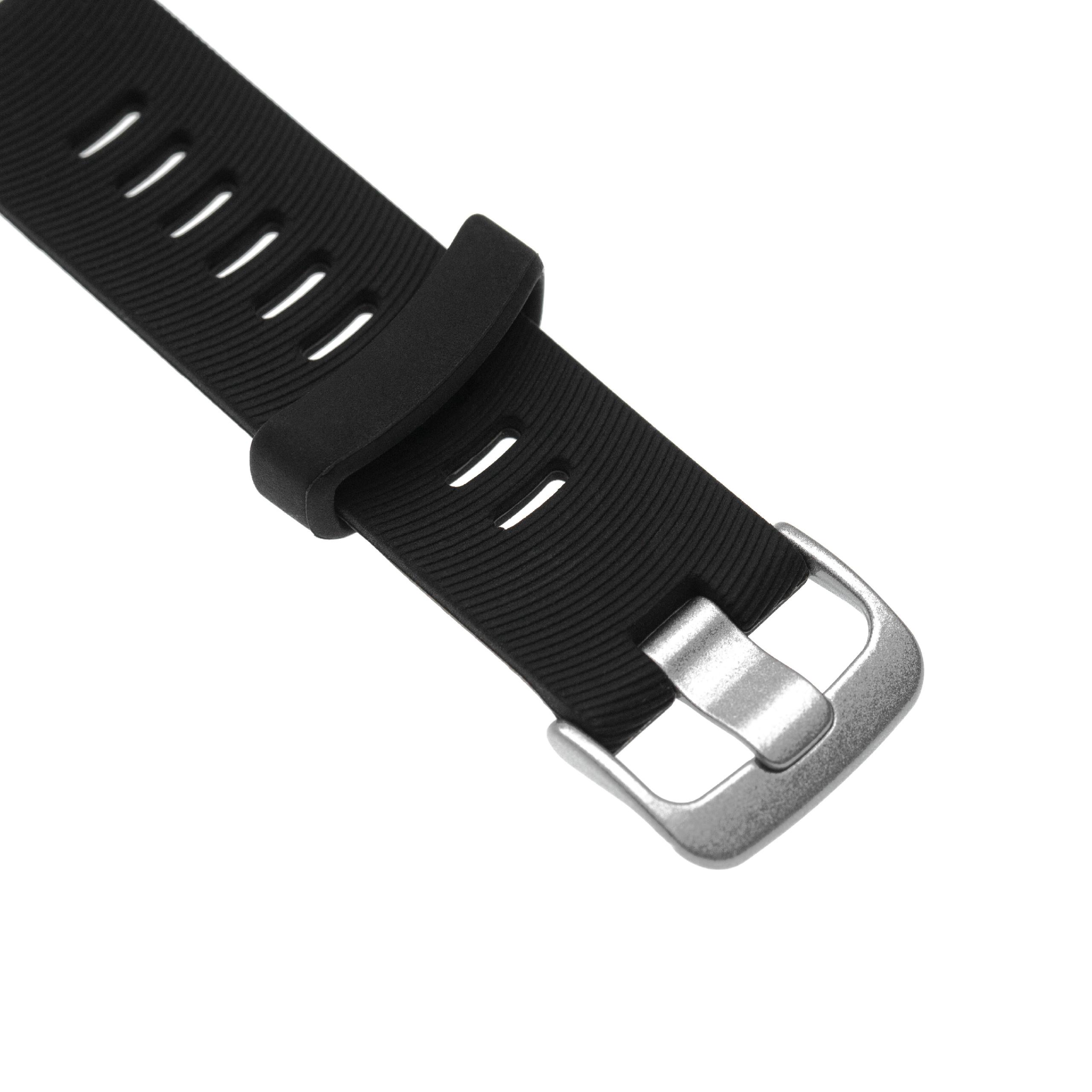 wristband for Garmin Forerunner Smartwatch - 12 + 8.7 cm long, 20mm wide, silicone, black
