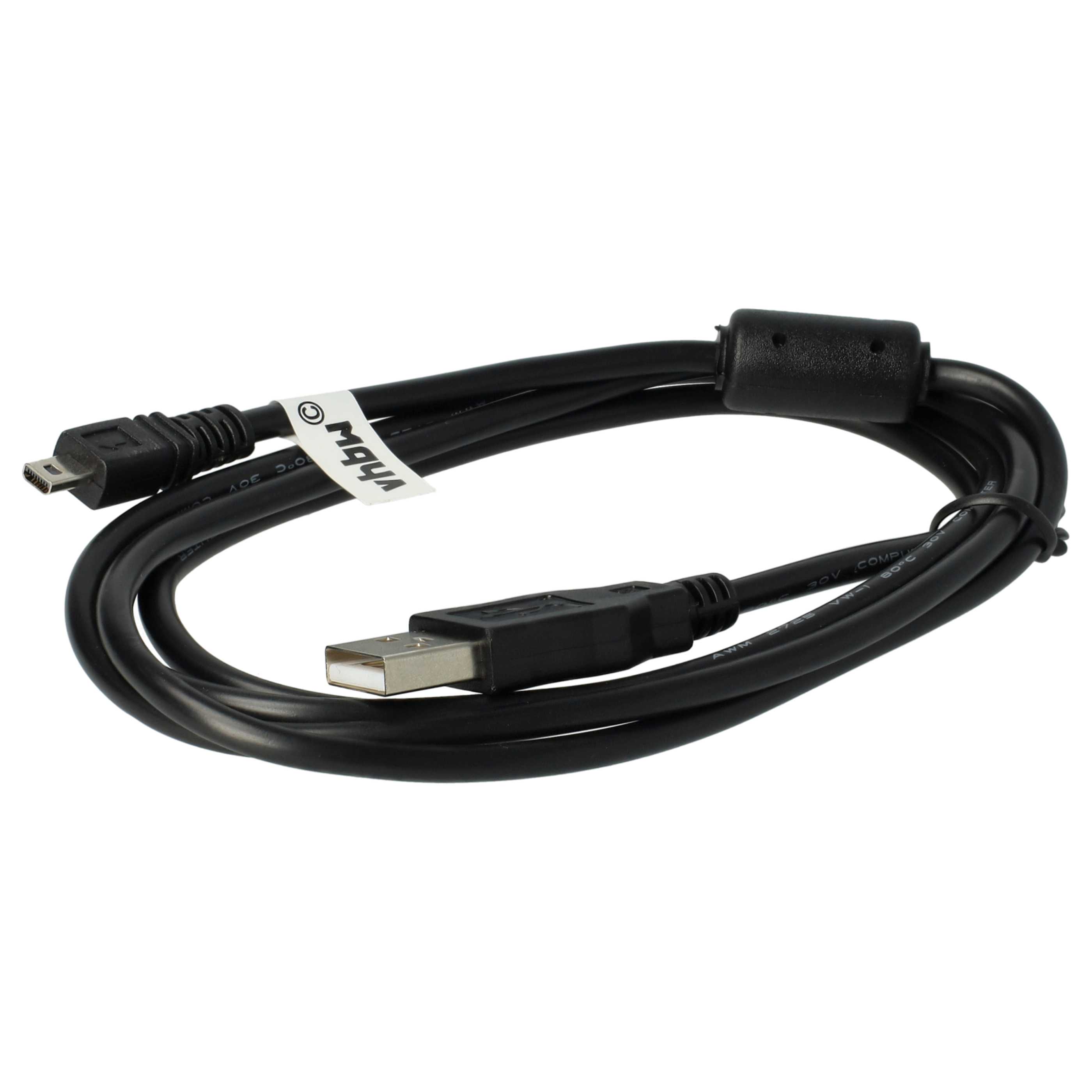 2x USB Data Cable replaces Casio EMC-5U for Fujifilm Camera etc. - 150 cm