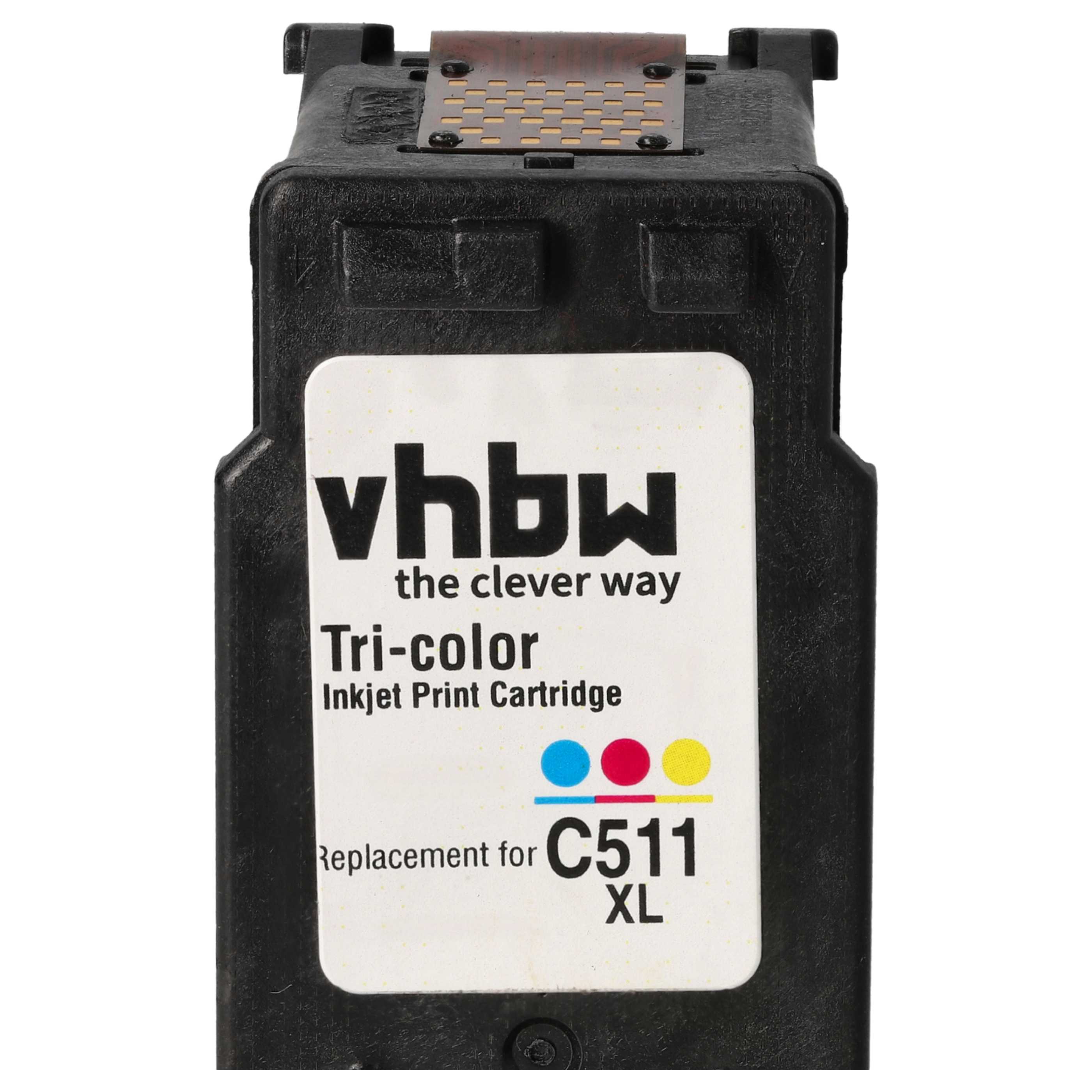 2x Ink Cartridges replaces Canon PG-510, PG-510XL, CL-511 for MP240 Printer - B/C/M/Y