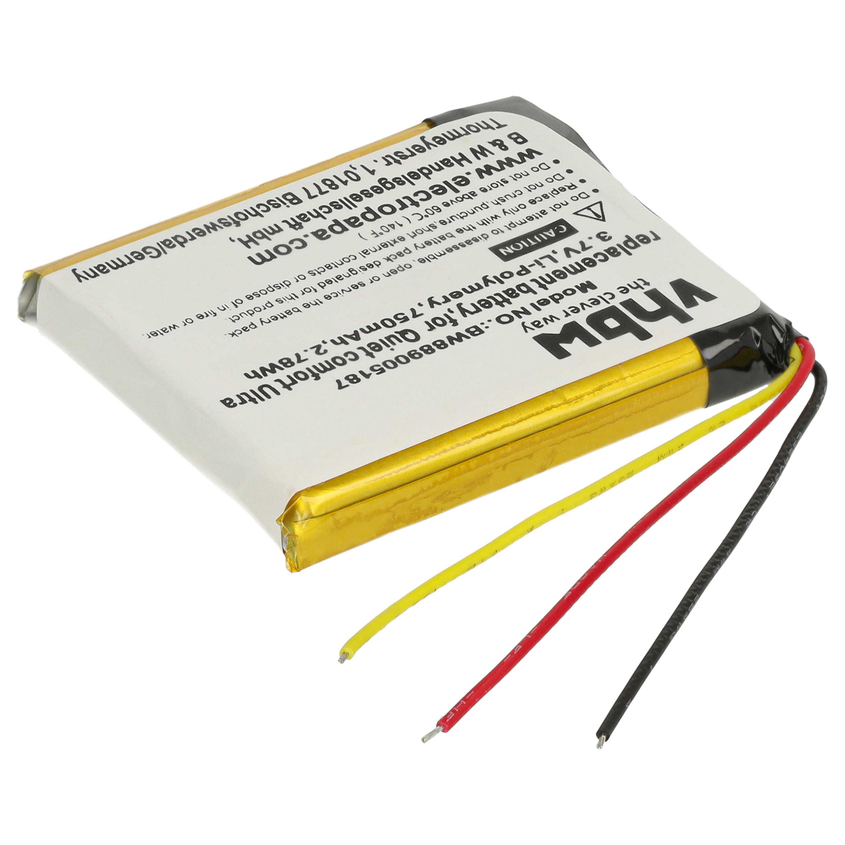 Akumulator do słuchawek bezprzewodowych Bose Quiet Comfort Ultra - 750 mAh 3,7 V LiPo