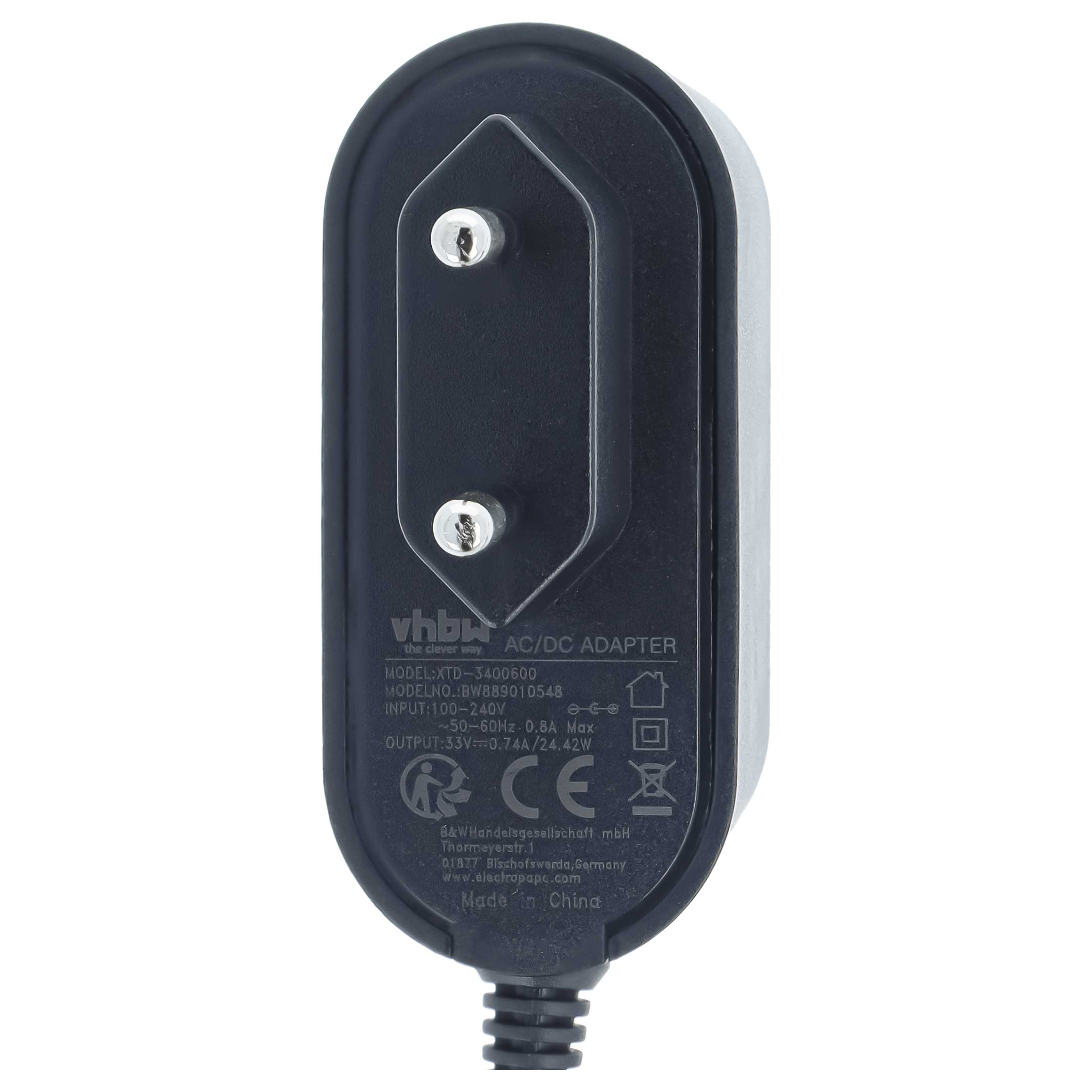Ladegerät als Ersatz für Rowenta SS-2230002365, ZD024M330074EU für Tefal Handstaubsauger, Akkustaubsauger