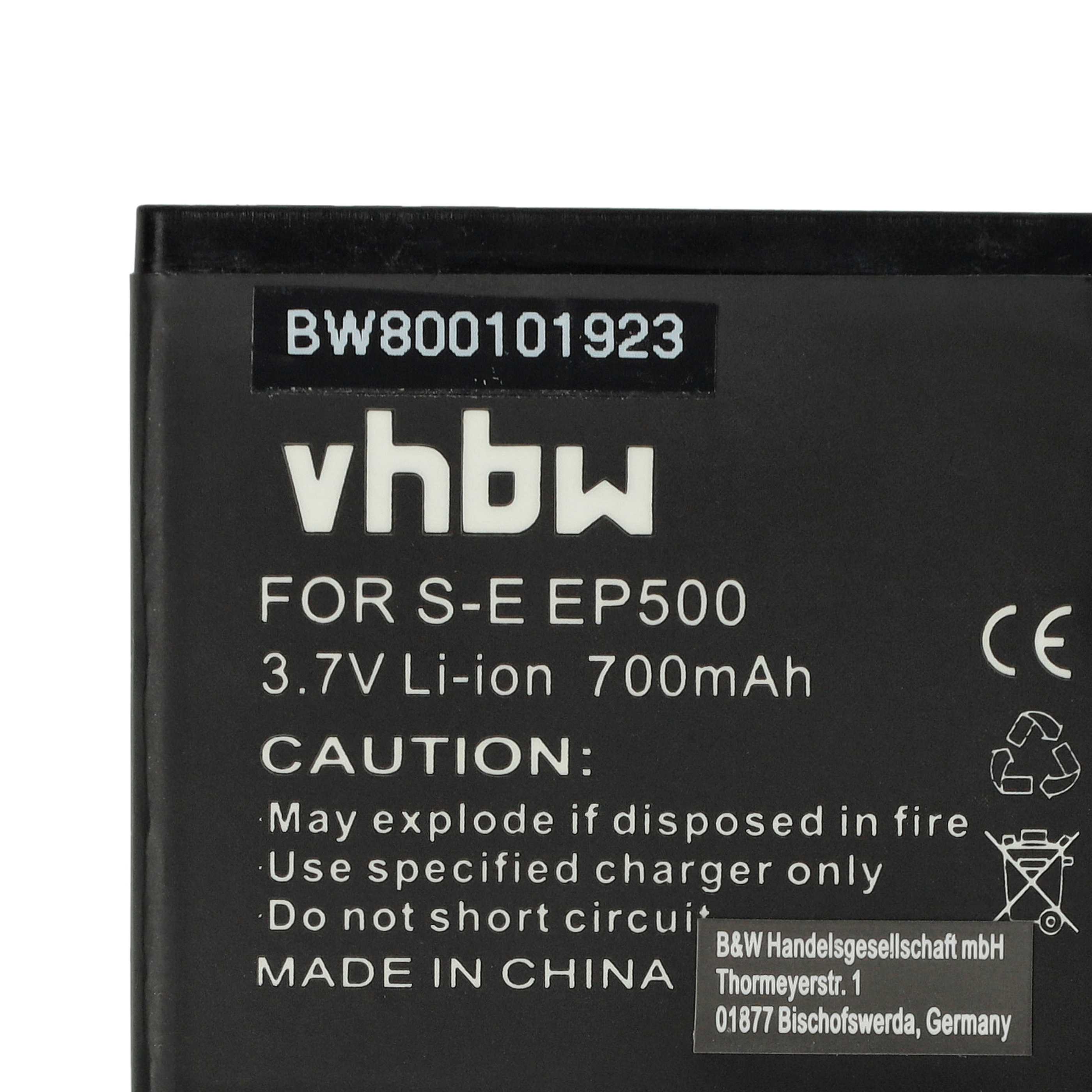 Batteria sostituisce Sony-Ericsson EP500 per cellulare Sony-Ericsson - 700mAh 3,7V Li-Ion