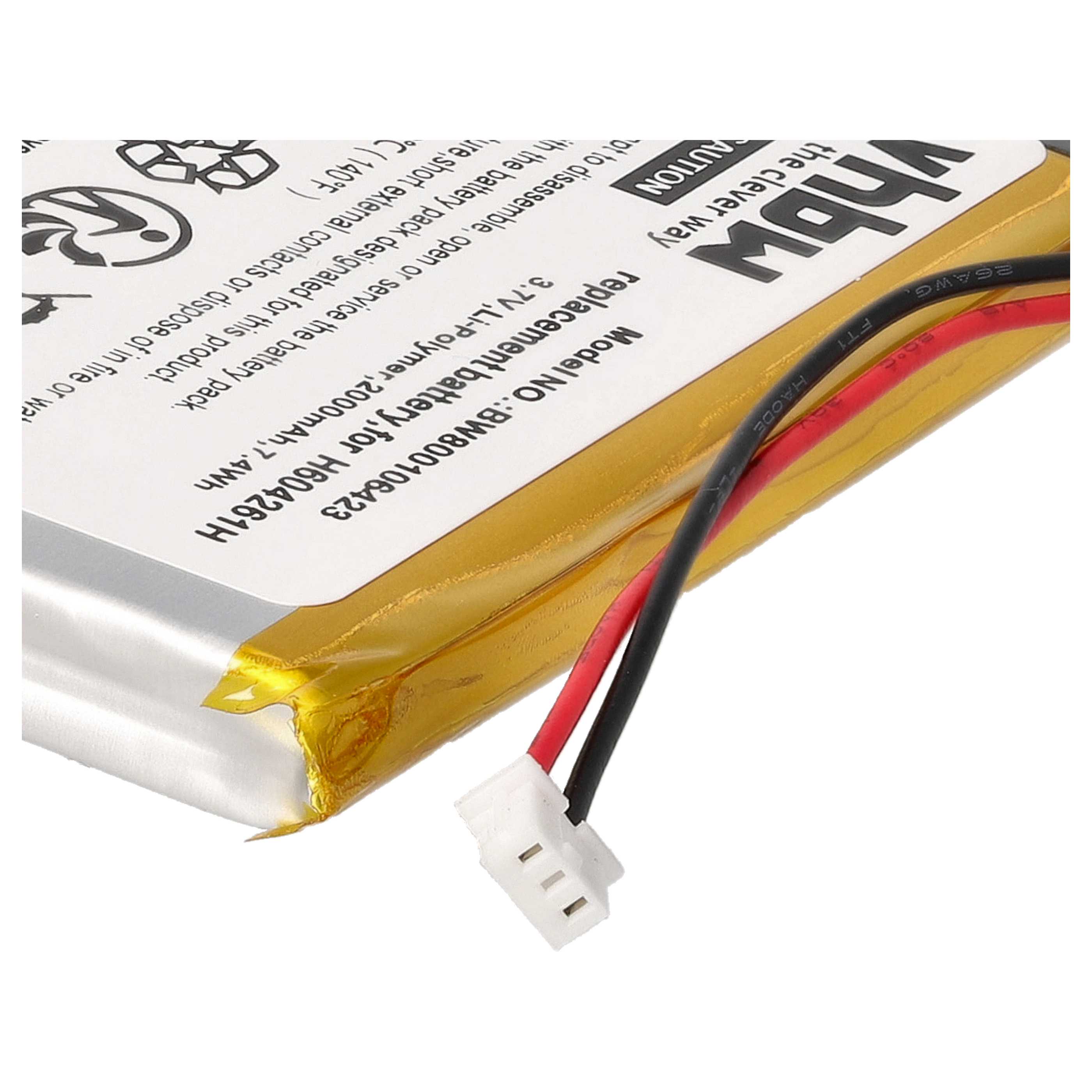 Akumulator do nawigacji GPS zamiennik Bushnell H604261H - 2000 mAh 3,7 V LiPo