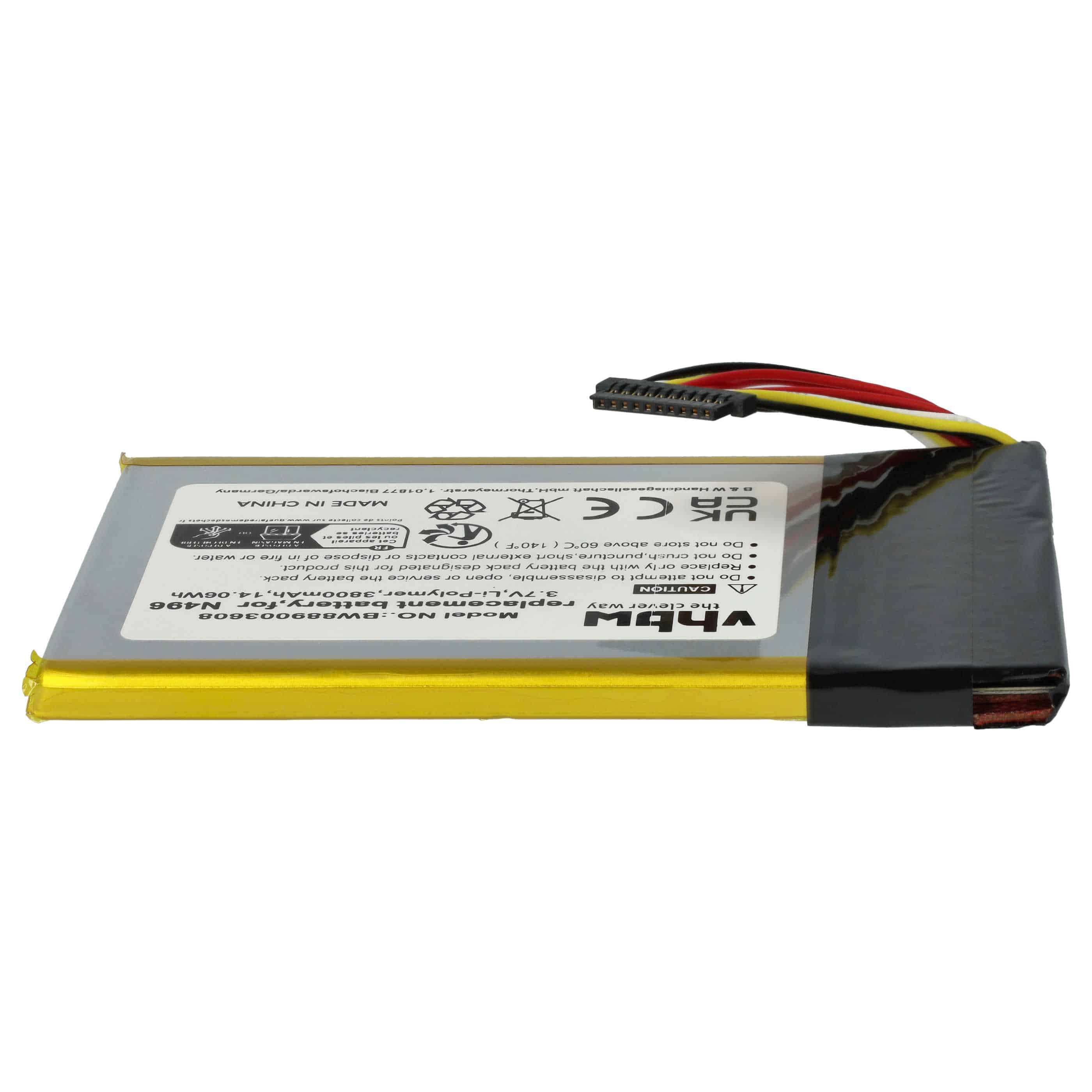 Akumulator do nawigacji GPS zamiennik Magellan N496 - 3800 mAh 3,7 V LiPo