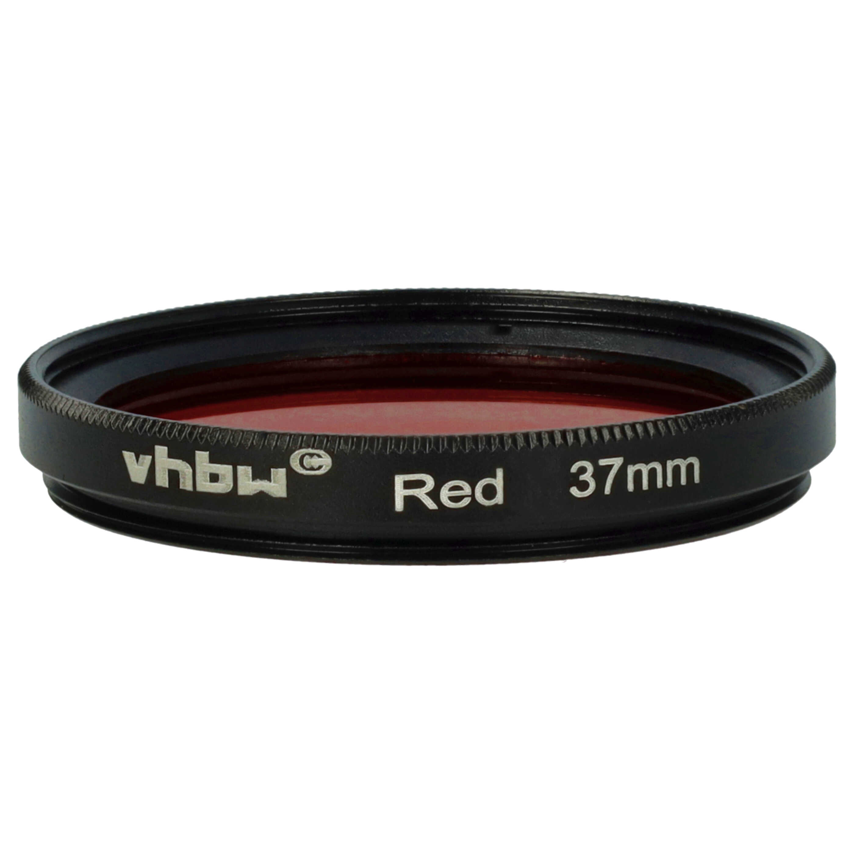 Coloured Filter, Red suitable for Camera Lenses with 37 mm Filter Thread - Red Filter