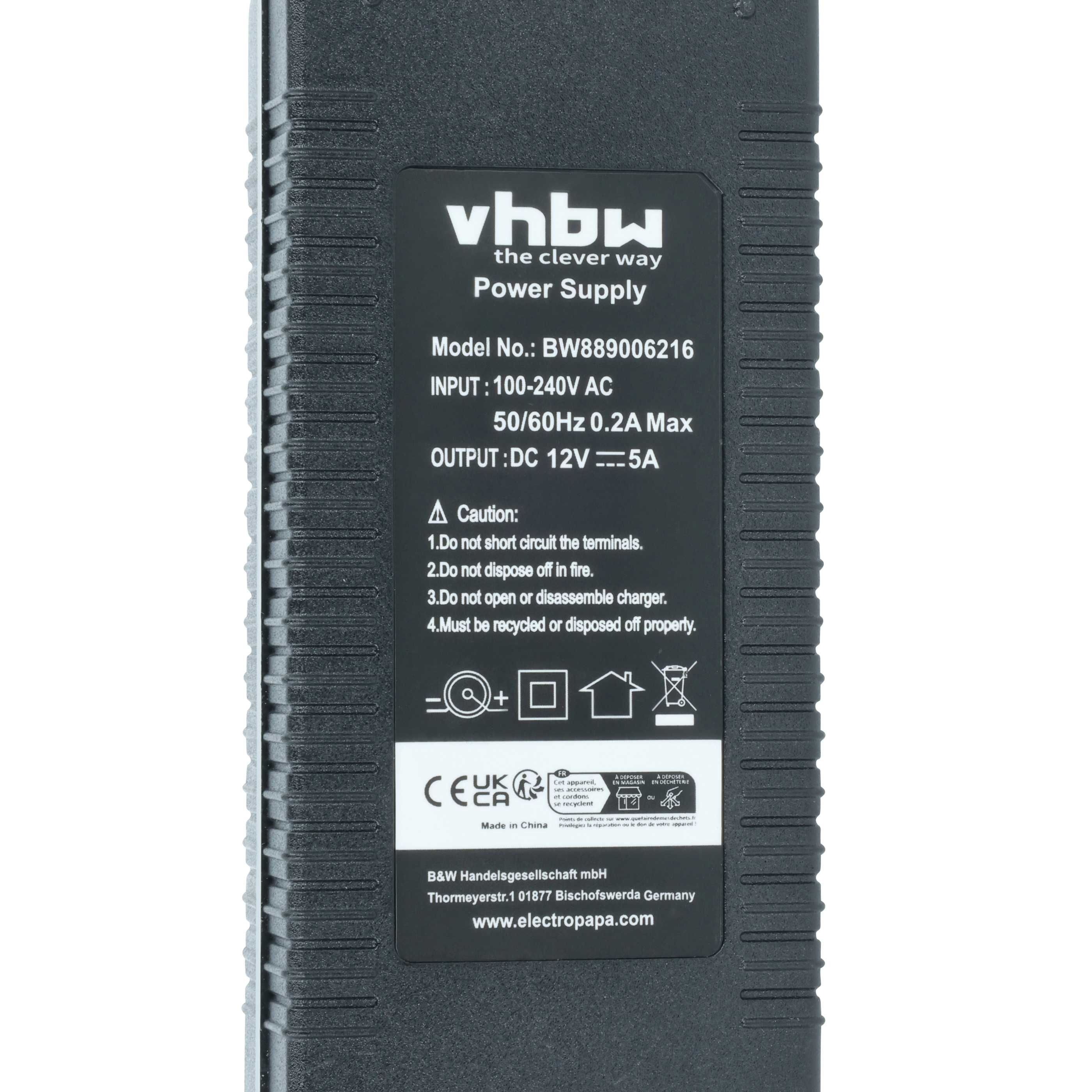Zasilacz do głośnika Linksys, Teufel, Phicomm, Netgear - 12 V, 5 A